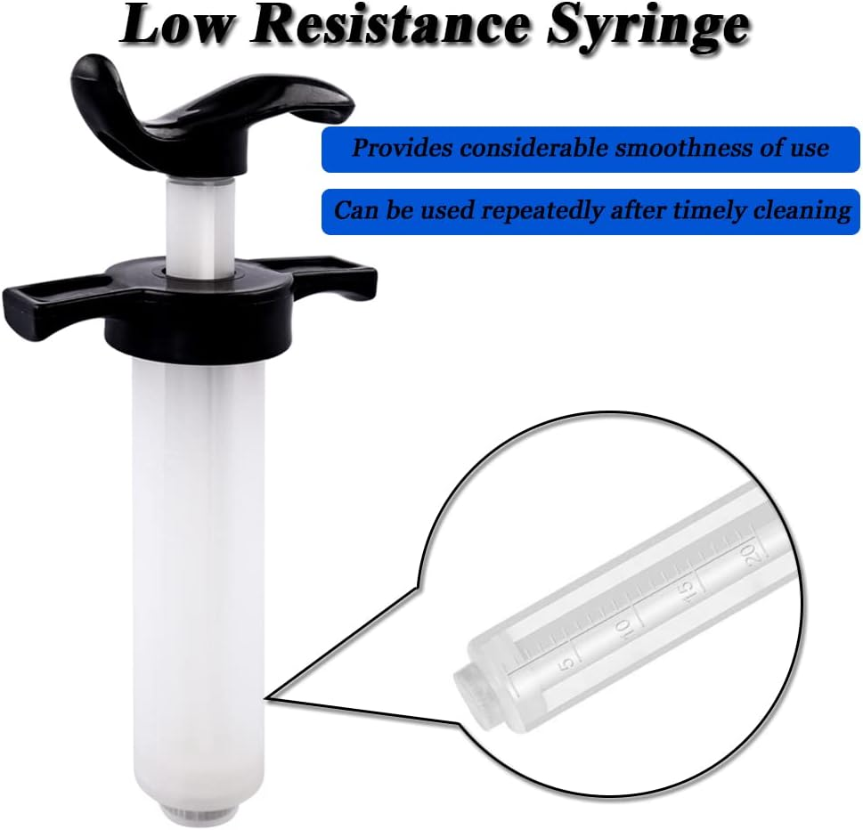 Bicycle Syringe Kit, Bicycle Tubeless Tire Liquid Injection Tool Set Bike Tire Tubeless Sealant Injector Syringe Rubber Hose Kit Mountain Bike MTB Bicycle Cycling Repairing Tools