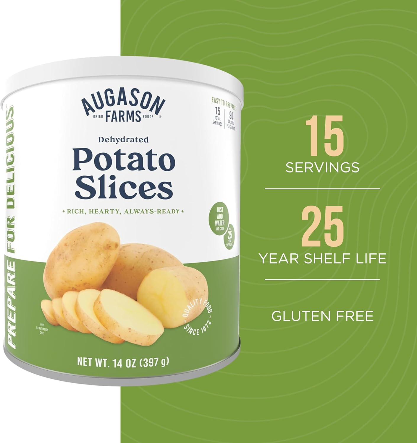 Augason Farms Dehydrated Potato Slices, 20 Oz image number 3