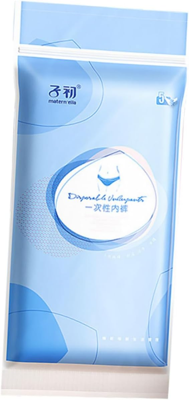 5Pcs Elastic Skidproof Pregnant Women Underwear Cotton Disposable for Outdoor White image number 6