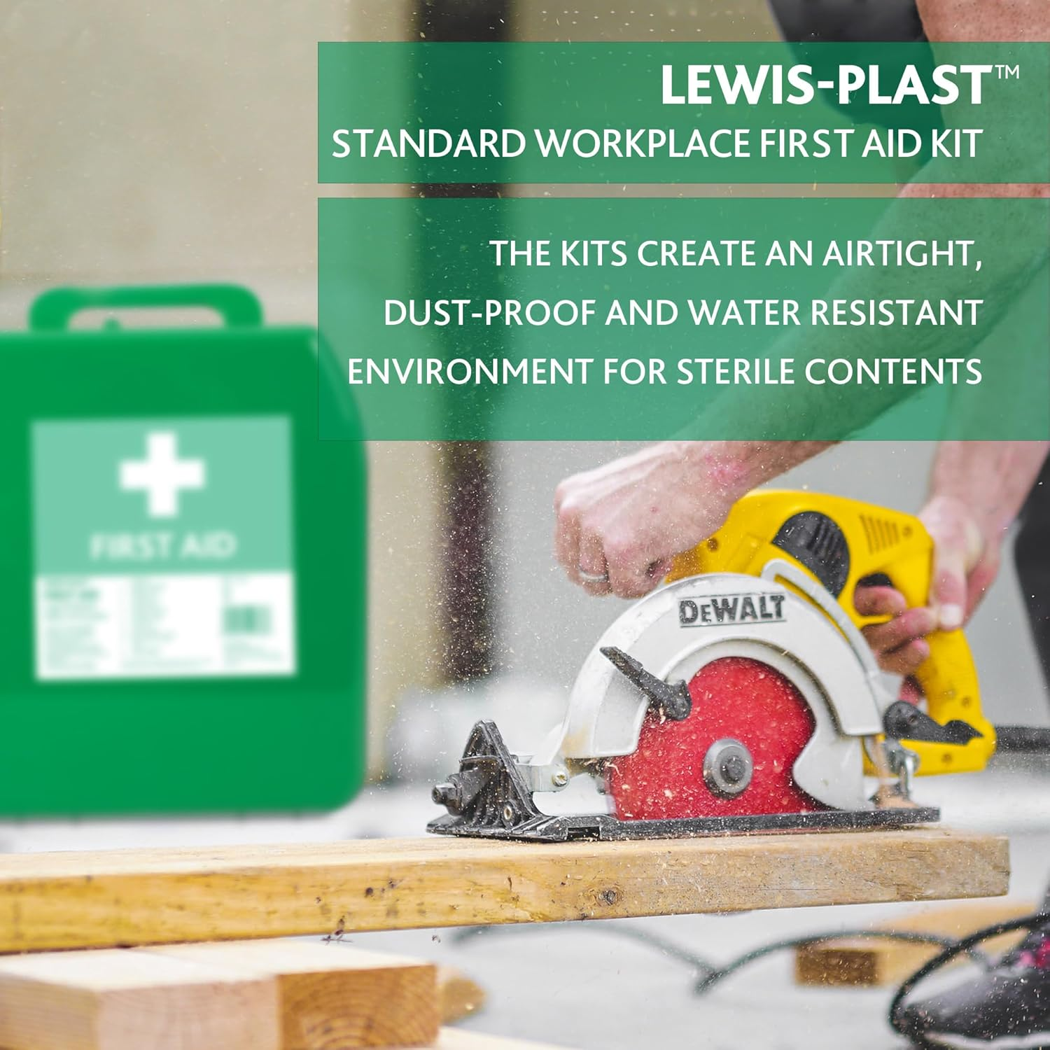 Lewis-Plast Standard Workplace First Aid Kit &ndash; 142 Piece, Office & Facility Safety Essentials, 25 Person, Australian & New Zealand Guidelines - Medium image number 1