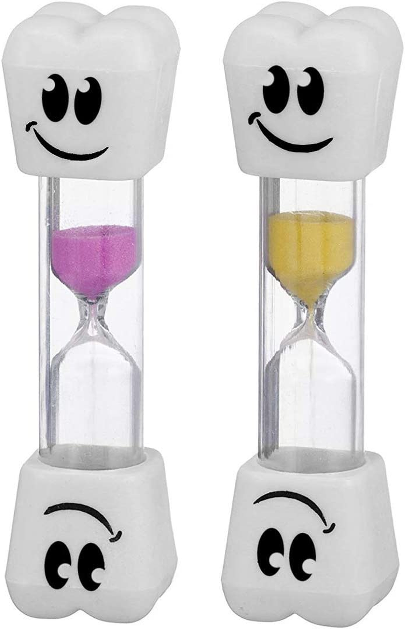 Smile Tooth 2 Minute Sand Timer Assorted Colors (2 Pack) image number 2
