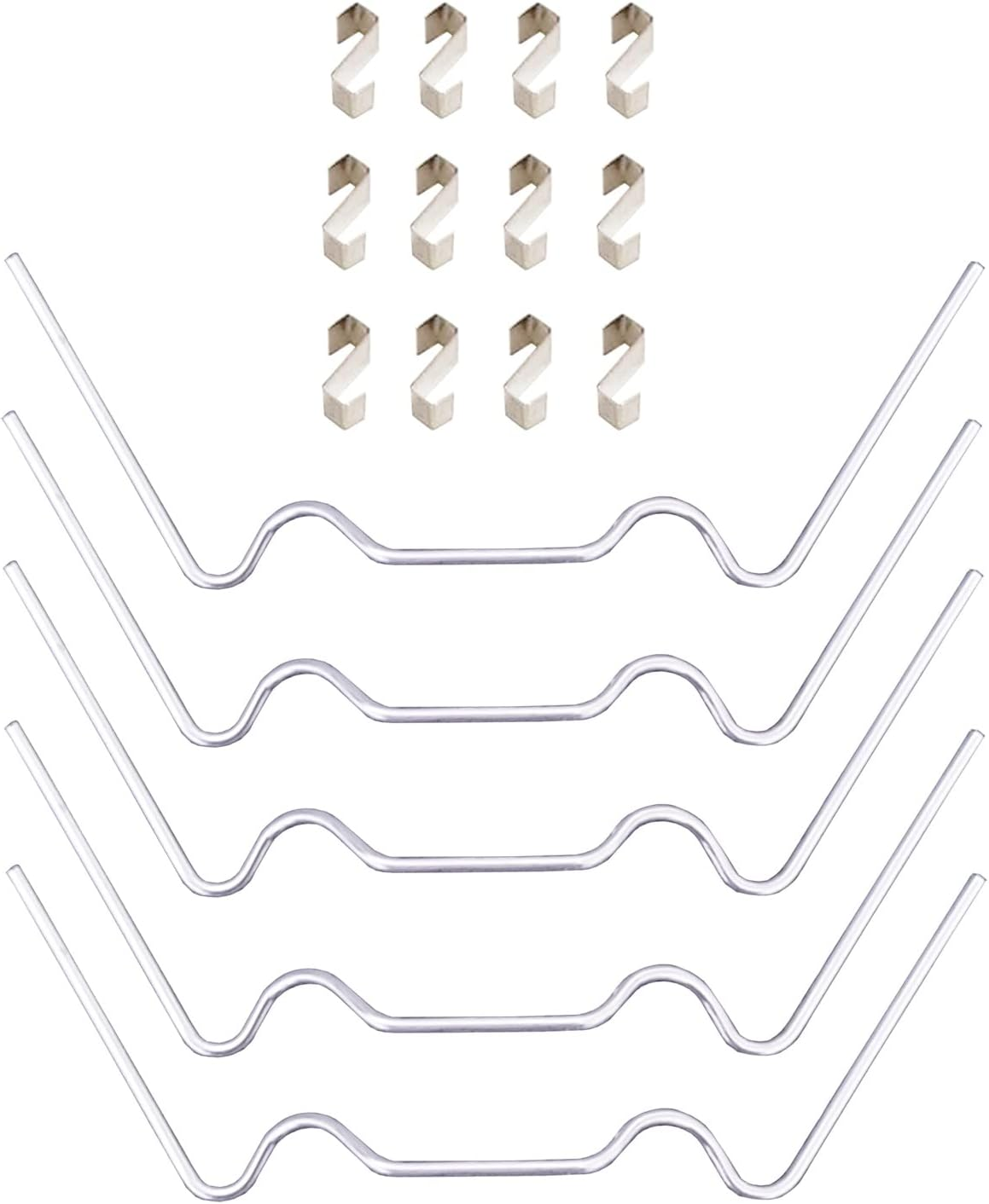 100X Thick Stainless Steel "W" Wire "Z" Fixing Elite Greenhouse Repair Glazing Clips (50X W Glazing Clip and 50X Z Fixing Clip) image number 3