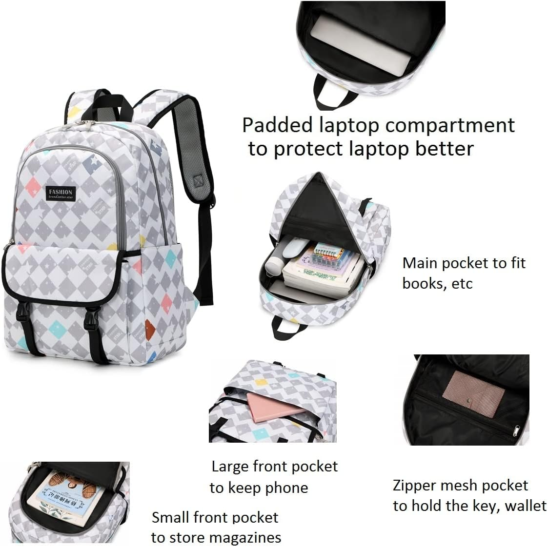 Backpack for Girls Boys Kids School Bag for Elementary Middle Bookbag Lightweight Casual Back Pack for Teens image number 1