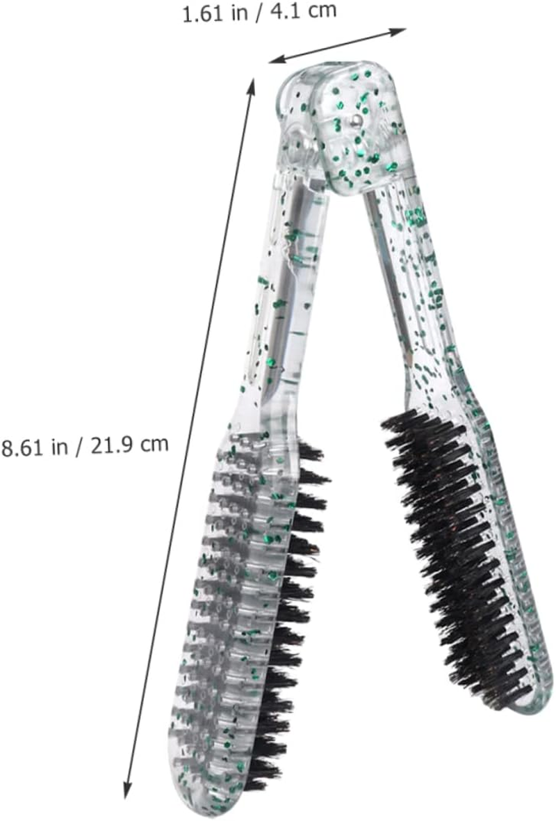 AUTSUPPL Professional Clamp Hair Brush for Rapid Straightening Styling Comb Bristle for Women Hair image number 2