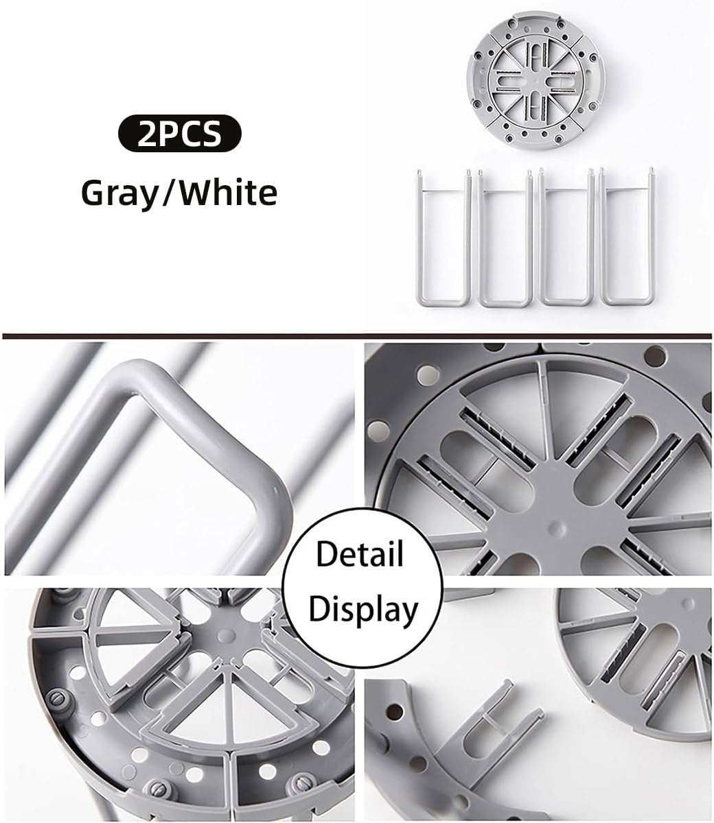 AIMALL 2Pcs Kitchen Draining Storage Bowl Rack, Creative Retractable Cup Holder, Simple Adjustable Bowl Rack for Kitchen Organisation image number 3