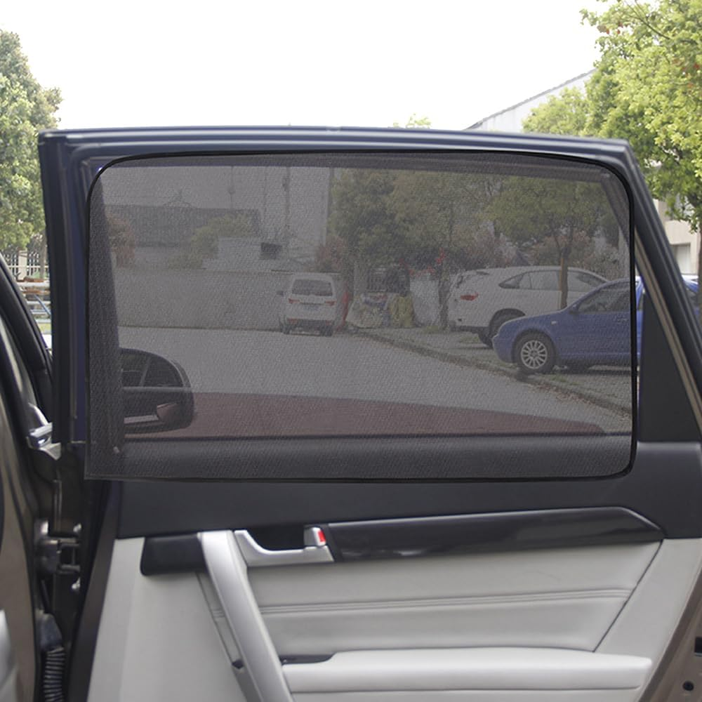 Skycabin Universal Car Window Shades for Kids & Baby,2Pack Magnetic Sun Shade,Side Windows Sunshade Cover for Car Seat Sun Protection and Sun Cover Full Windows image number 1