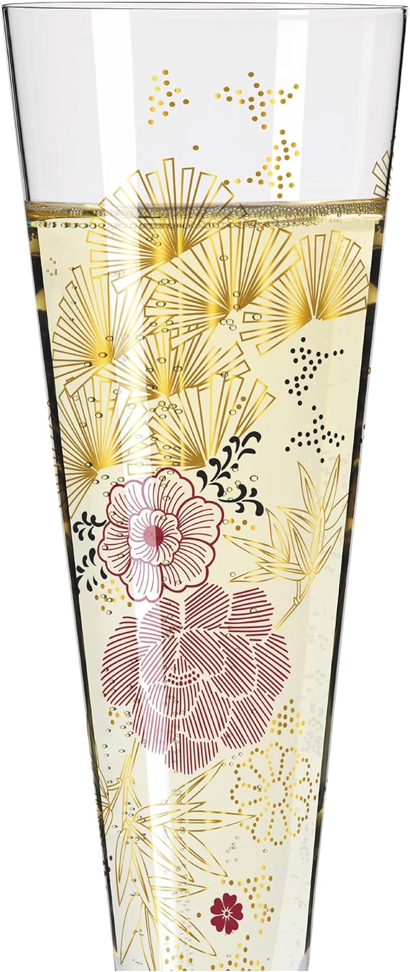 RITZENHOFF Goldnacht No. 20 Series 1071020 Champagne Glass 200 Ml Elegant Designer Piece with Real Gold Made in Germany