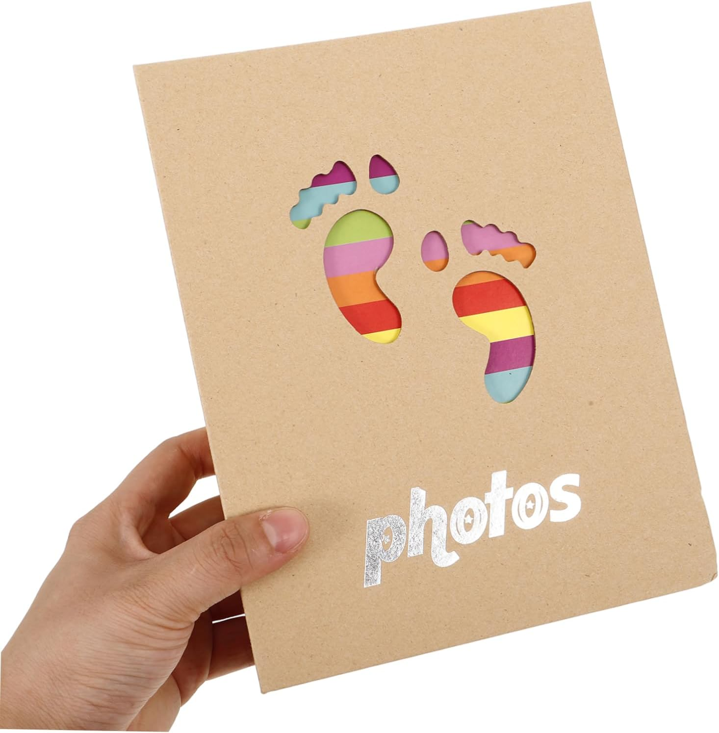 2Pcs Photo Album for Girl Boy Durable Keepsake Insert for Photos Adorable Design for Recording Growth