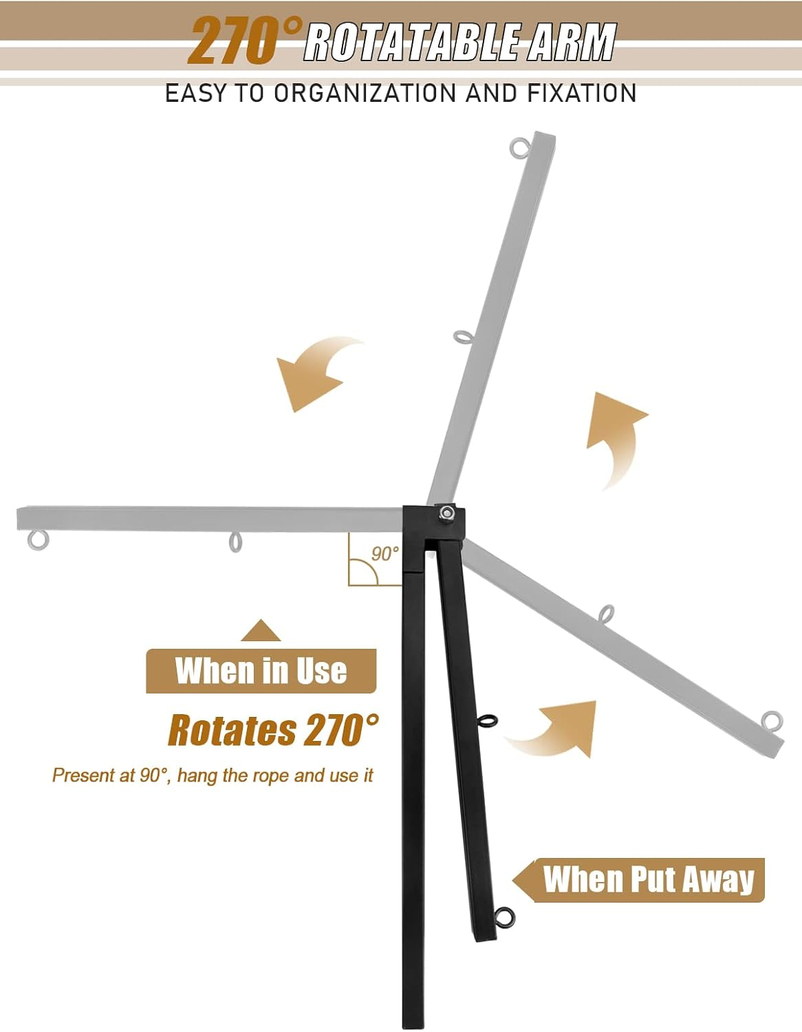 Foldable Pet Dog Grooming Arm with Clamp, Kalolary Dog Grooming Loop Noose & Two No Sit Haunch Holder, 35.5" Height Adjustment Grooming Arm for for Medium & Small Dogs image number 5