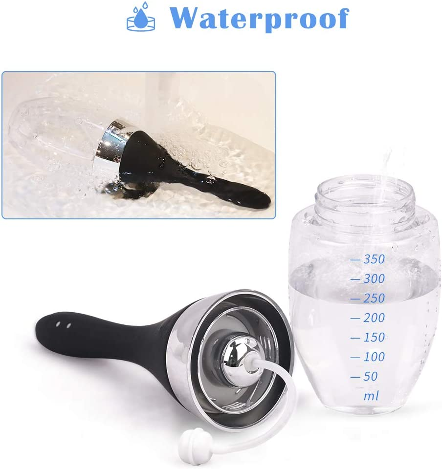 Automatic Electric Enema Bulb with 3 Speeds - Adorime Rechargeable anti Back-Flow Enema Douche for Men Women Colon Cleansing, Silicone Douche Cleaner Enema Kit Douche Bottles 12Oz image number 1