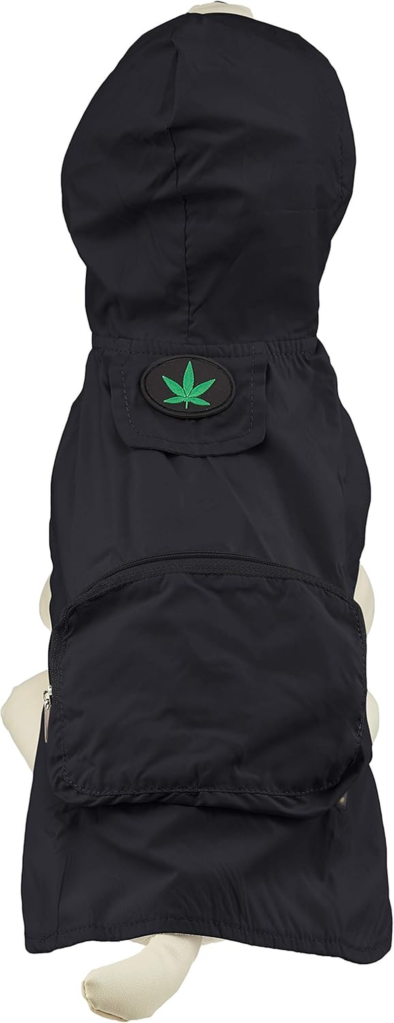 Fab Dog Travel Pocket Raincoat (Raincoat) Black / Leaf S Size image number 4