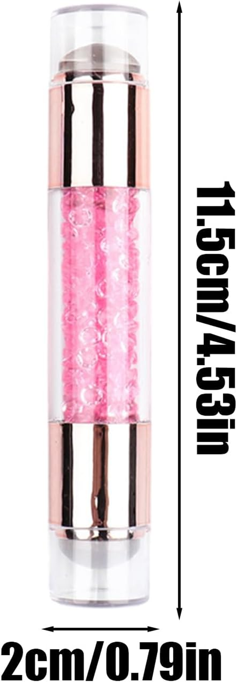 Nail Stamper Tool | Stamp Art Pen | Rhinestone Embellished Double Ended Stamping Pens Tool for Manicure Home Practice Nail Salon image number 1