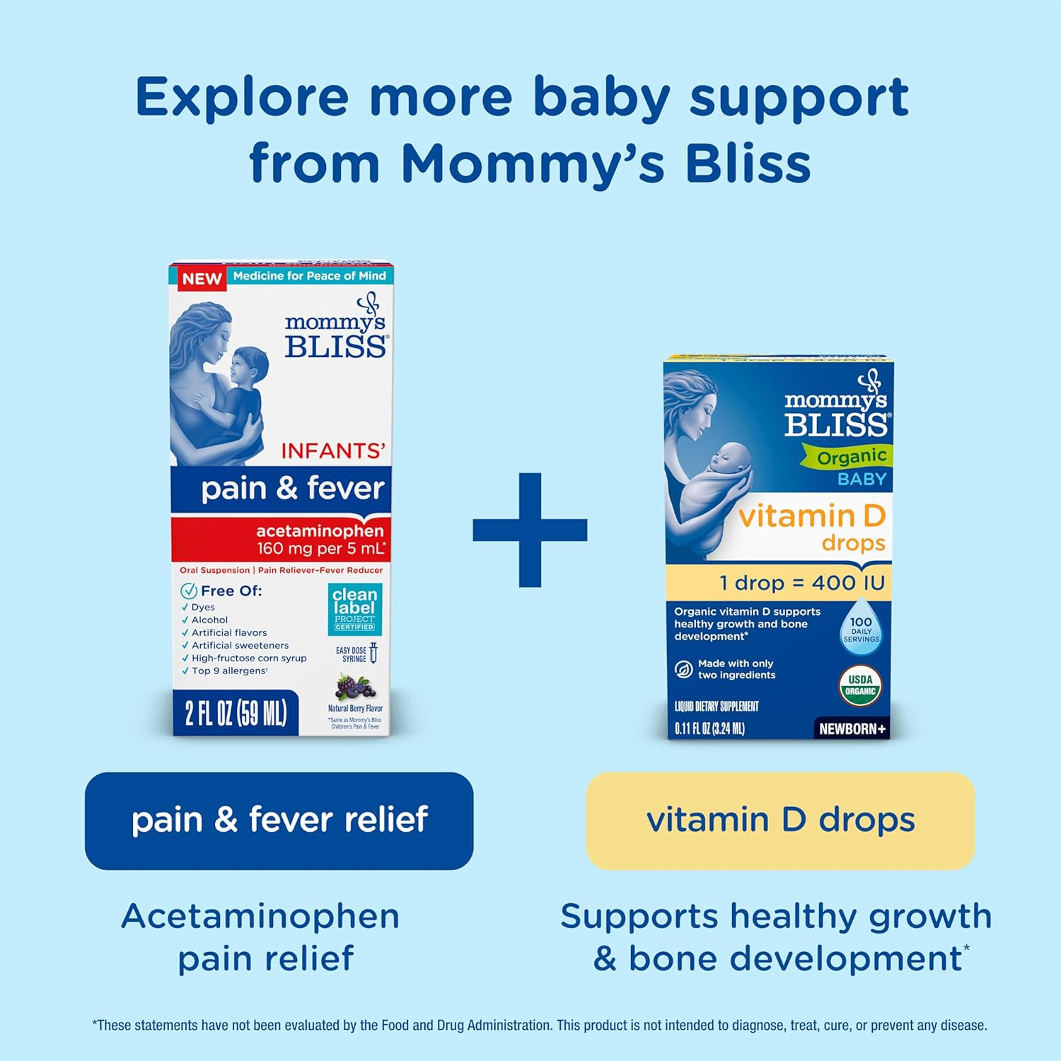 Mommy'S Bliss Organic Little Gums Soothing Massage Gel & Oral Tablets Day and Night Combo, Age 2 Months+, Sugar Free, Mild & Sweet Flavor| 2-0.53 Oz Tubes + 1 Bottle (140 Tablets) image number 1