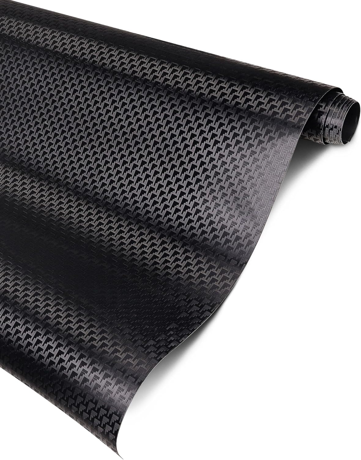 Lypumso Matte Black Honeycomb Carbon Fiber Vinyl Wraps for Almost Cars and Motorcycles Exterior Interior, Premium Cast Vinyl Film Self-Adhesive Car Wrap Stickers DIY Paint Replacement 1Ft X 5Ft