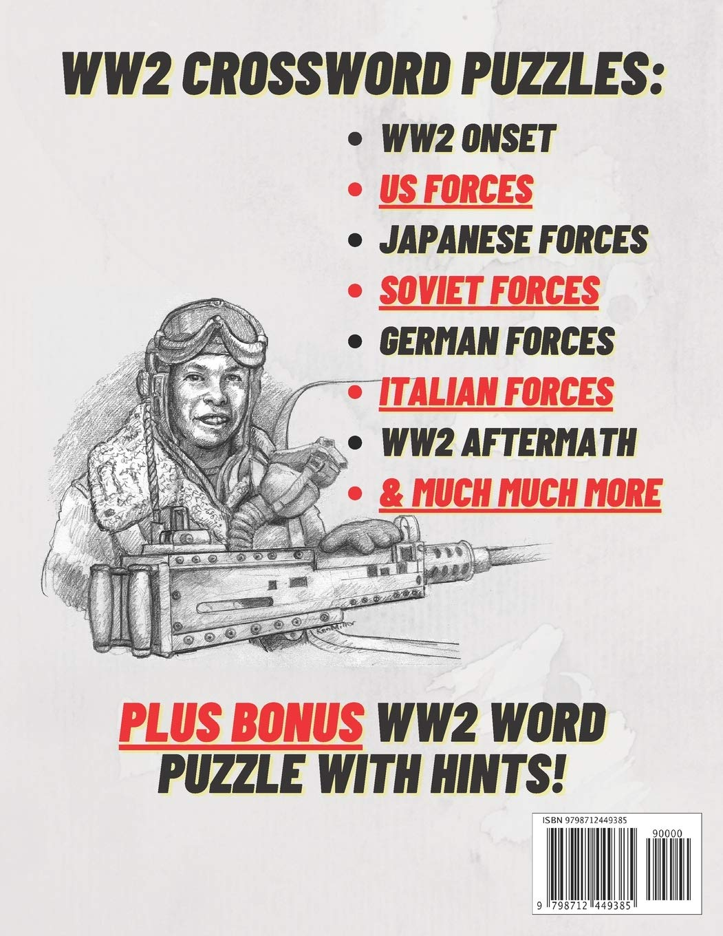 WW2 Crossword Puzzle Book: Large Print World War II Crossword Puzzle Book plus Bonus WW2 Word Scramble Puzzles with Hints