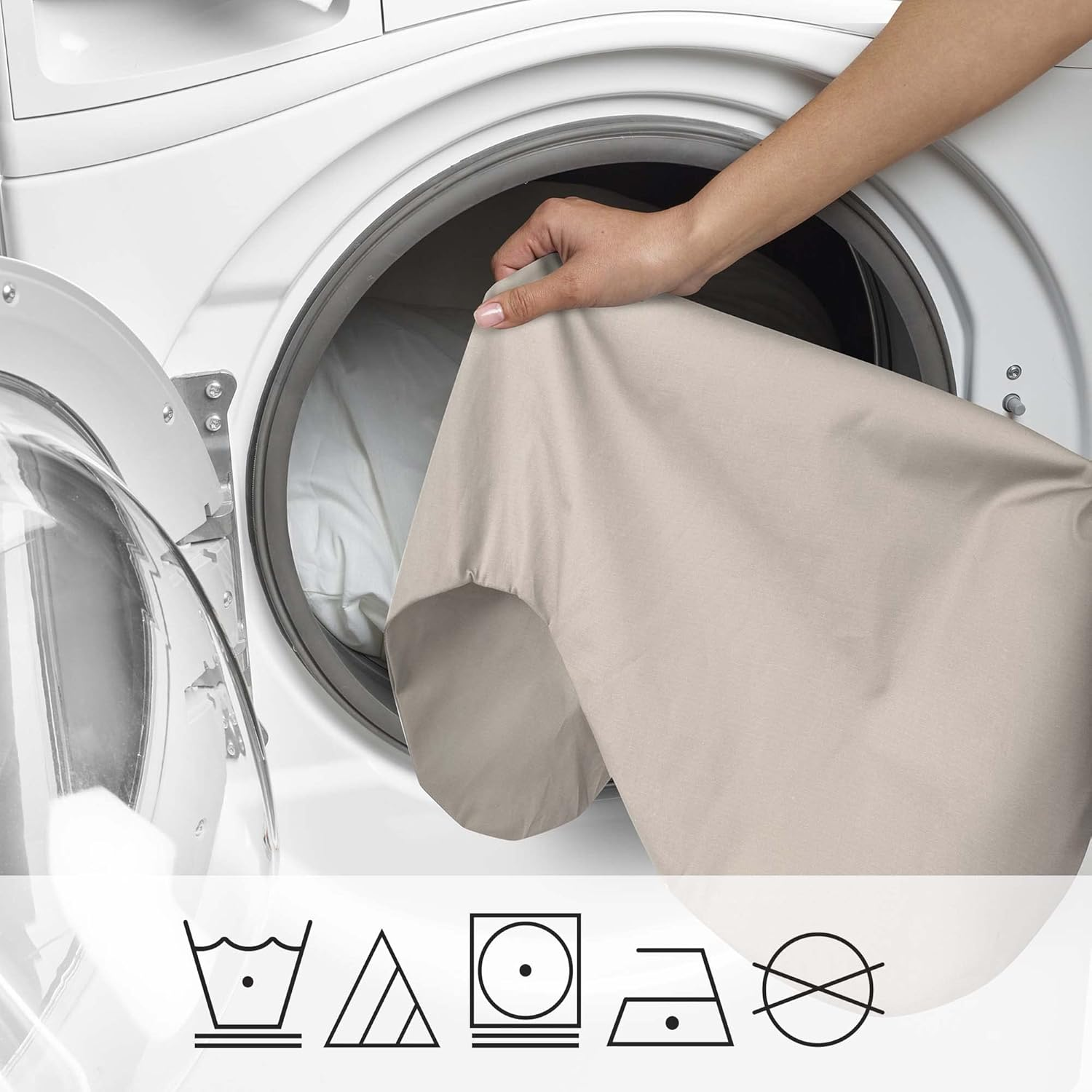 Boppy Organic Cotton Fabric Cuddle Pregnancy Pillow with Removable, 100% Organic Cotton Pillow Cover | Plush Contoured Support | Prenatal and Postnatal Positioning image number 1