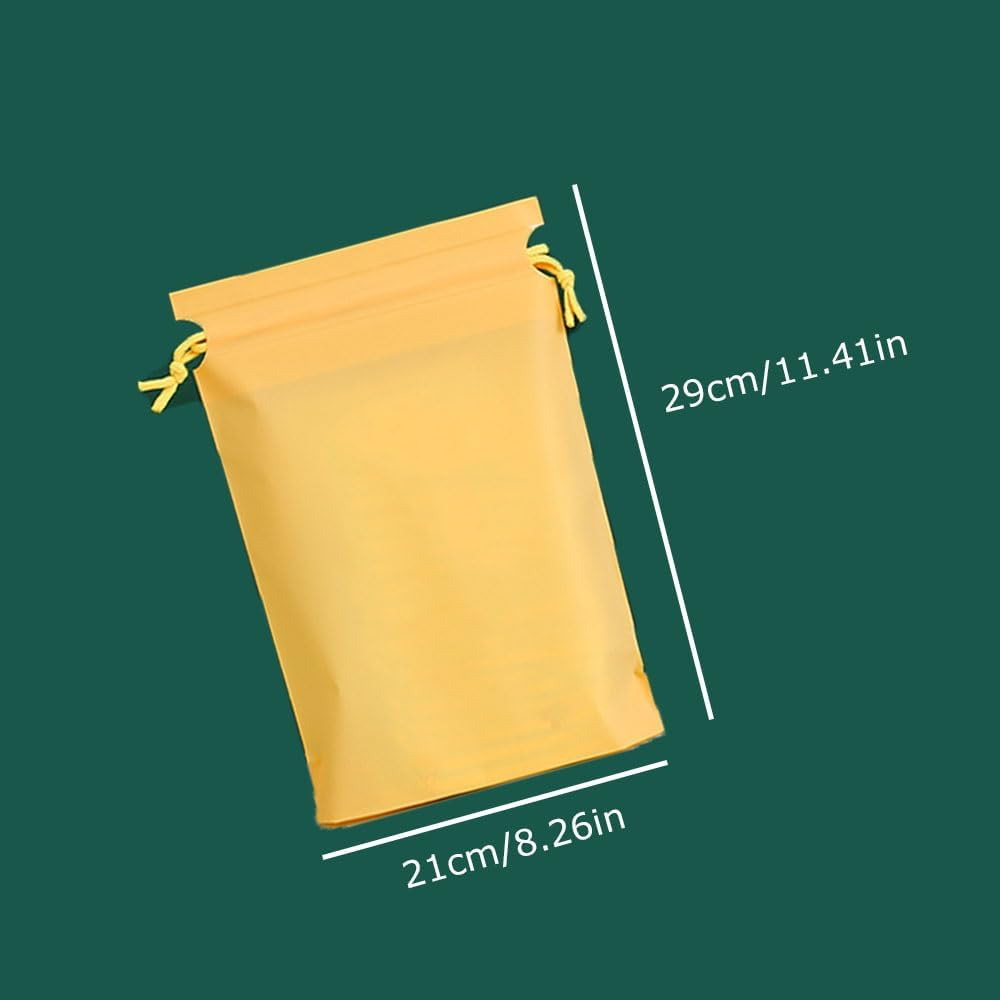 Esforzarse 20Pcs PE PVC Folding Sport Bag, 29 X 21 Cm Waterproof Drawstring Bag, Folding Sport Home Travel Storage, Waterproof Trip Bags Clothes Drawstring Shrinkable Closure Luggage(5 Colors) image number 3