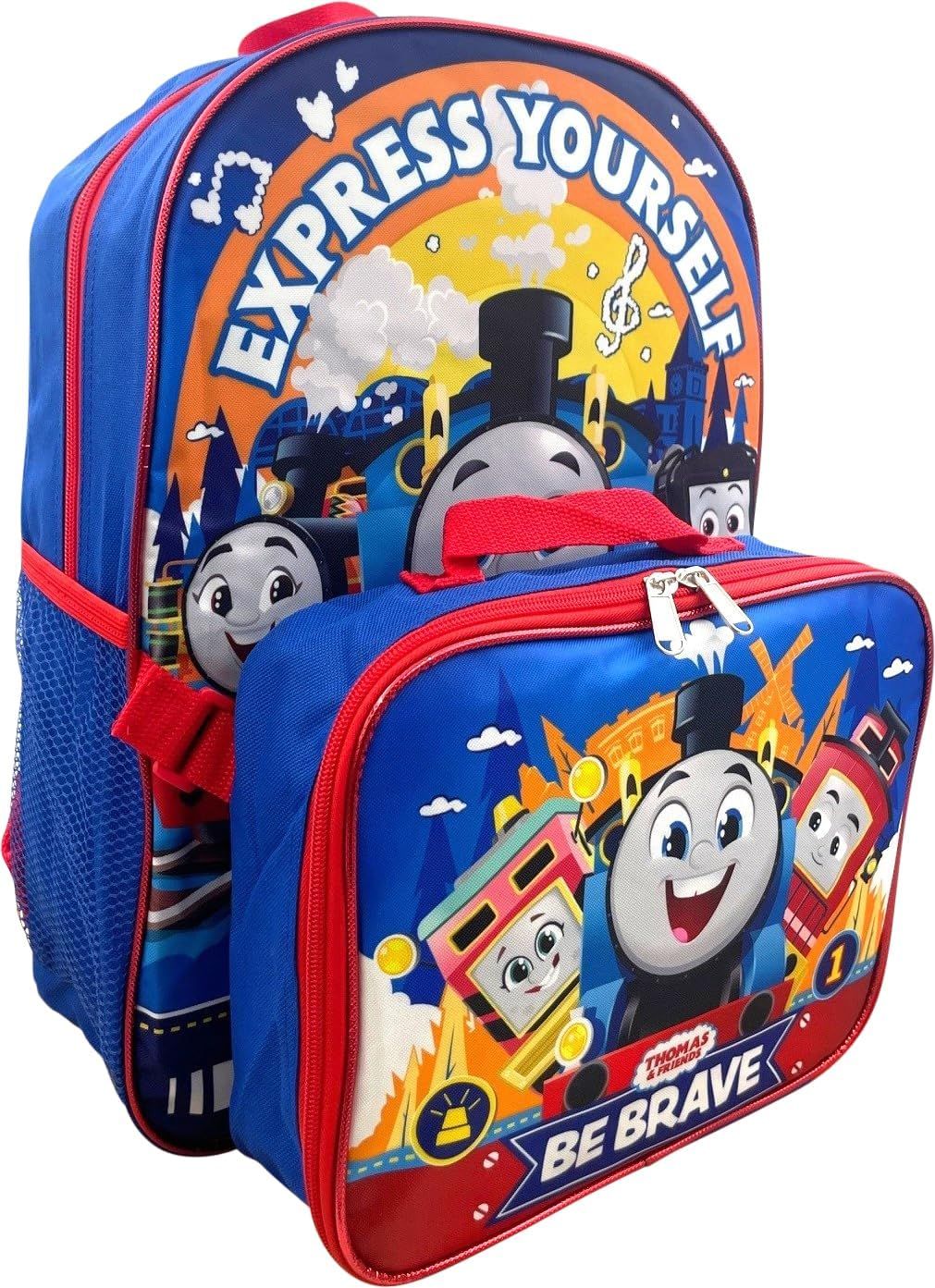 Ruz Thomas and Friends 16 Inch Backpack with Removable Lunch Box Set image number 5