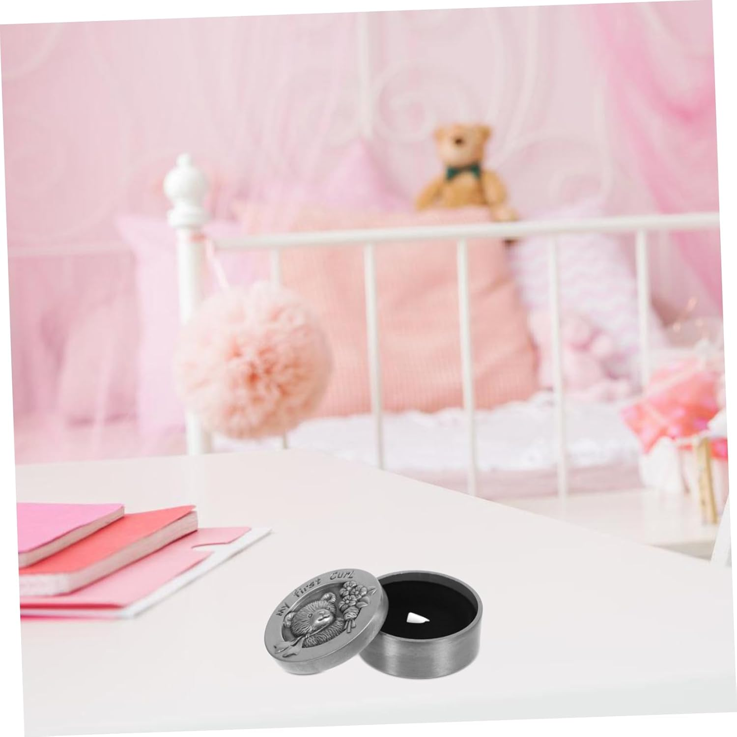 PRETYZOOM First Haircut Keepsake Box Design Baby Haircut Storage Holder Container for Boys and Girls Memory image number 4