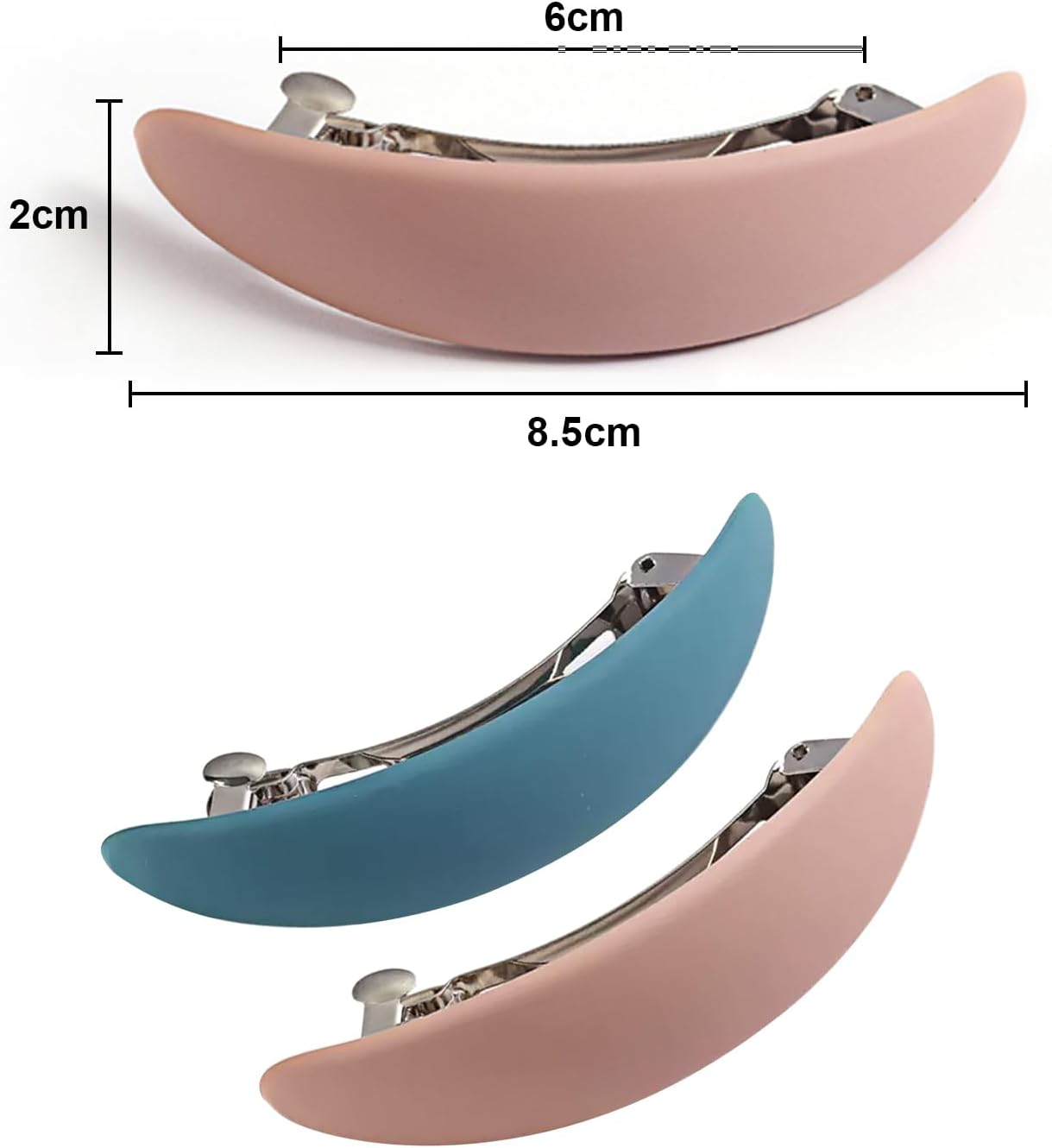 Pack of 2 Hair Clips Women'S Girls Thin Hair Accessories Hair Clip for Women for Fine Set Automatic Hair Automatic Thin Hair Accessory Hair Clip Small Hair Clip Clips image number 6