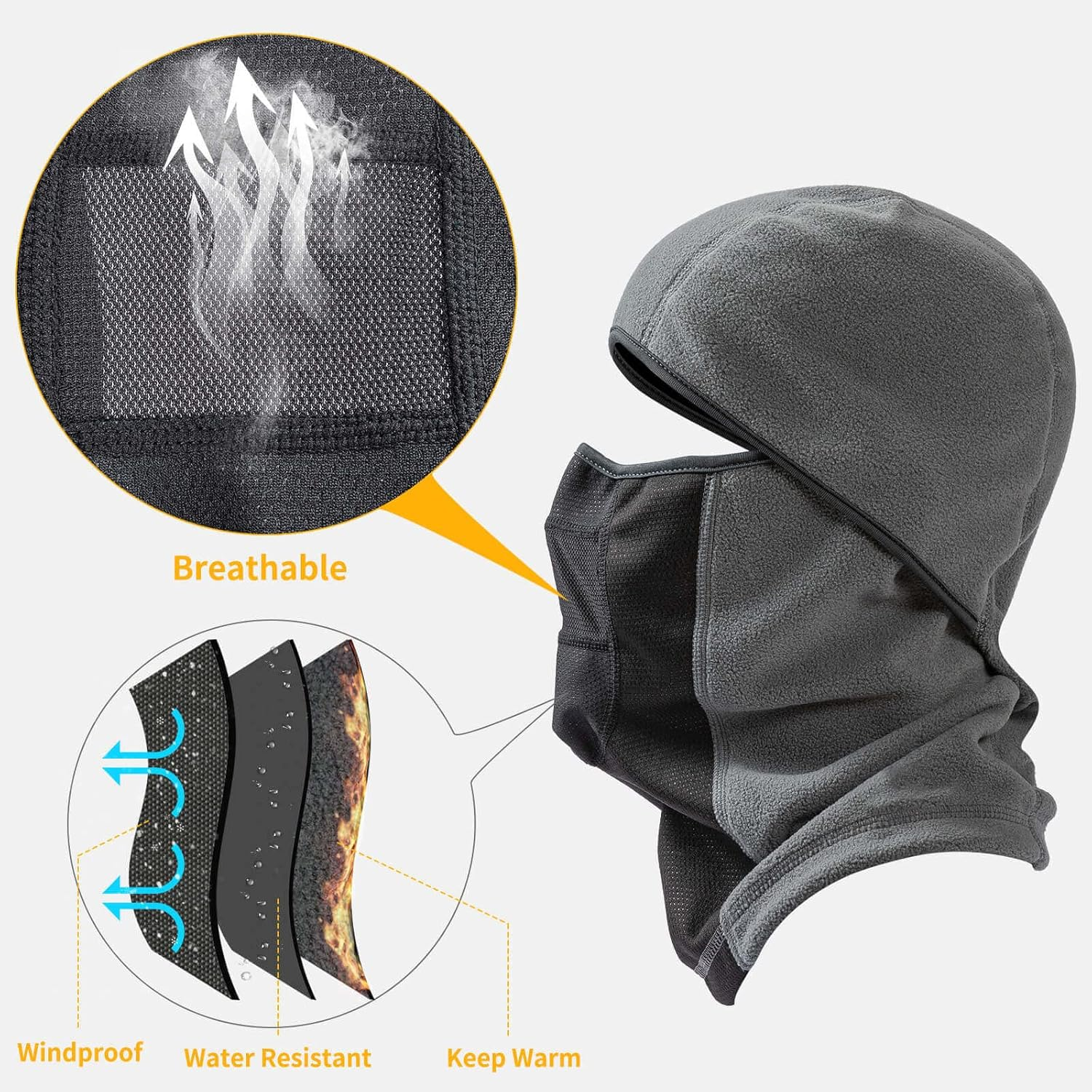 Balaclava Ski Mask Thermal Motorcycle Accessories Face Neck Warmer Cover Snow Gear image number 6