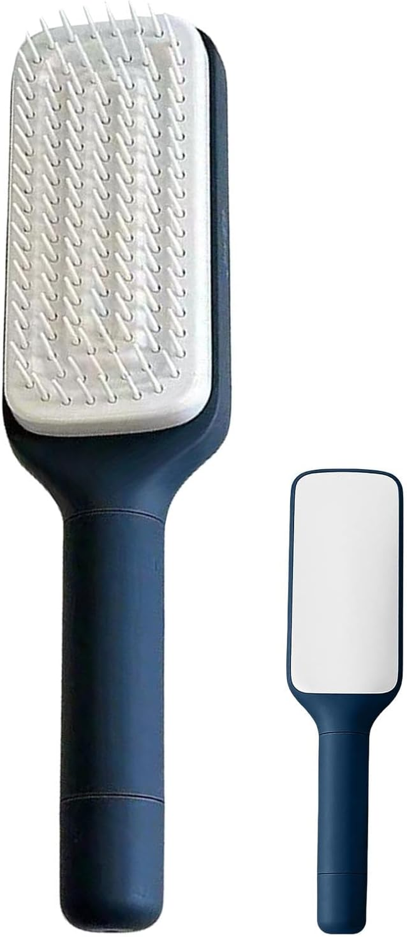 CARRORABI Easy Clean Self-Cleaning Massage Hair Brush - Multipurpose Anti-Static Comb for Men & Women(Gray)