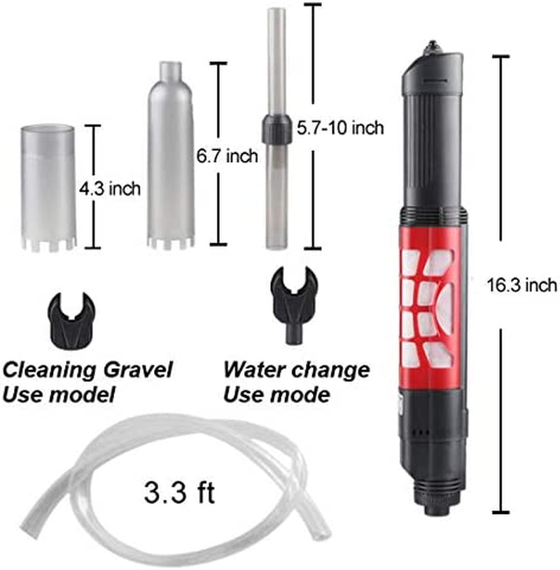 Aquarium Gravel Vacuum Cleaner: 6 Watt Automatic Filter Gravel Cleaning | Fish Tank Sand Cleaner | Sludge Extractor | Water Changer | Sand Washing | Dirt Suction image number 1