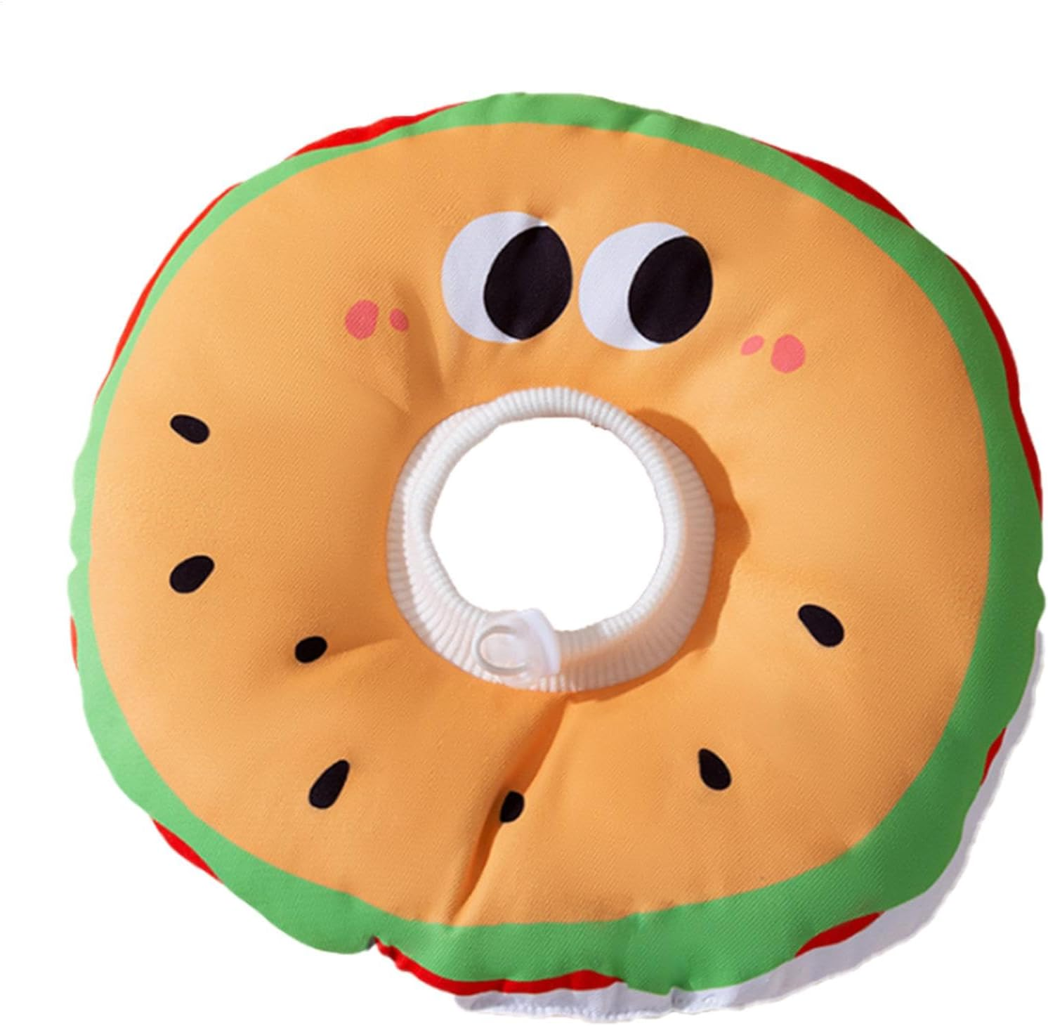 Dog Recovery Collar - Adjustable Dog Cone Collar Cat Neck Pillow in Hamburger Shape | Cat Neck Protector, Comfortable Dog Soft Cone for Cats, Dogs, Pets Recovery
