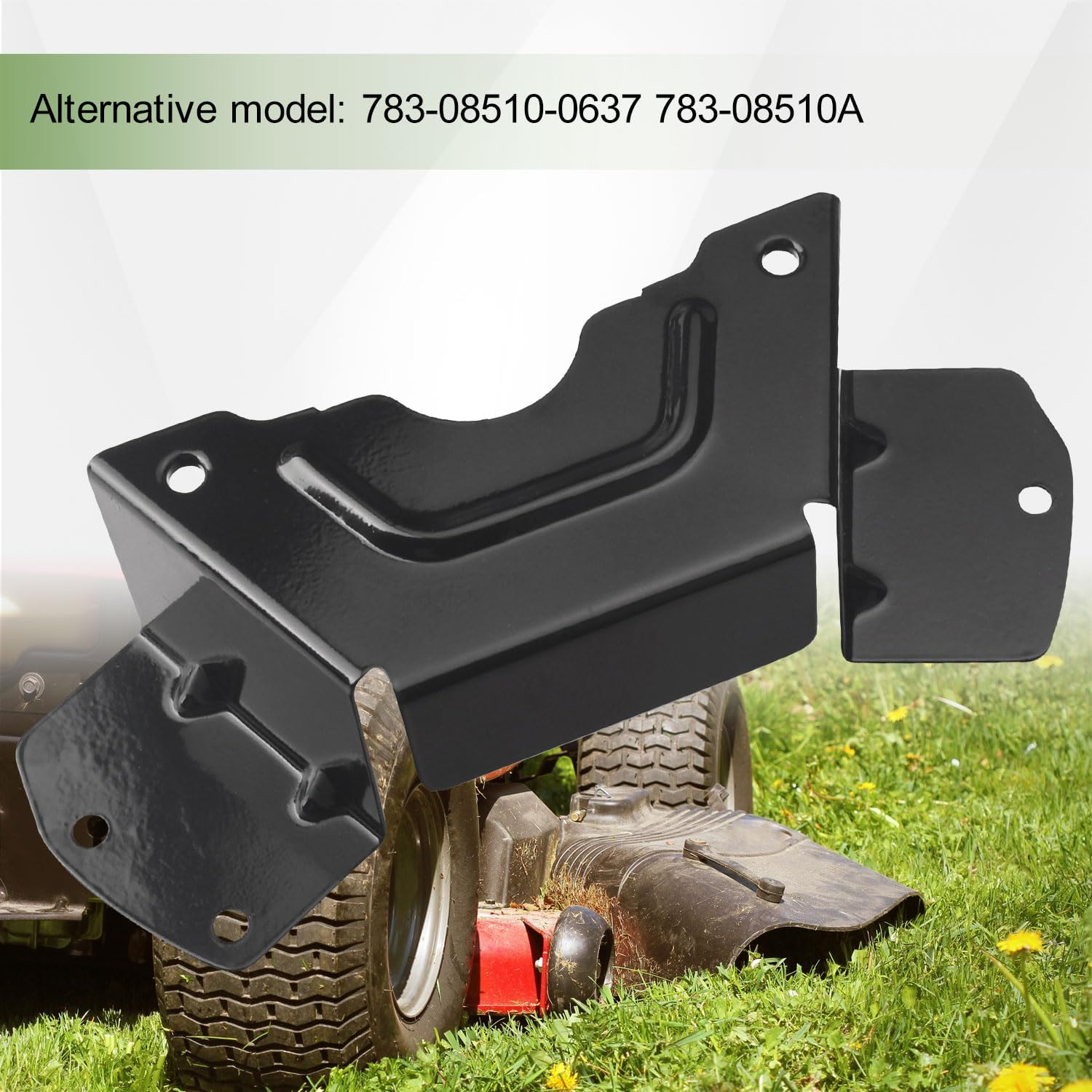 2 Pack 783-08510A-0637 Black Deck Belt Cover Compatible with 34/42 CRZT Husky, MTD, Troy-Bilt, Craftsman Lawn Mower image number 2