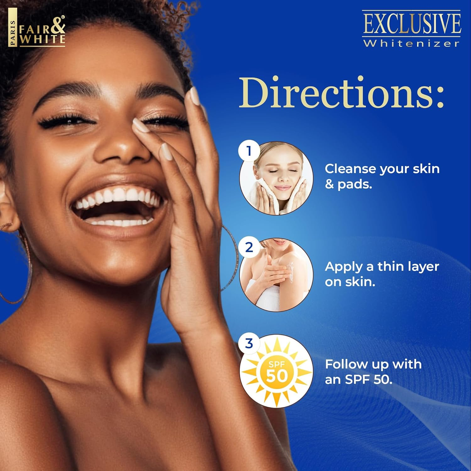 FAIR & WHITE Lait Corps Exclusive Whitenizer Body Lotion - 17 Fl Oz / 500 Ml