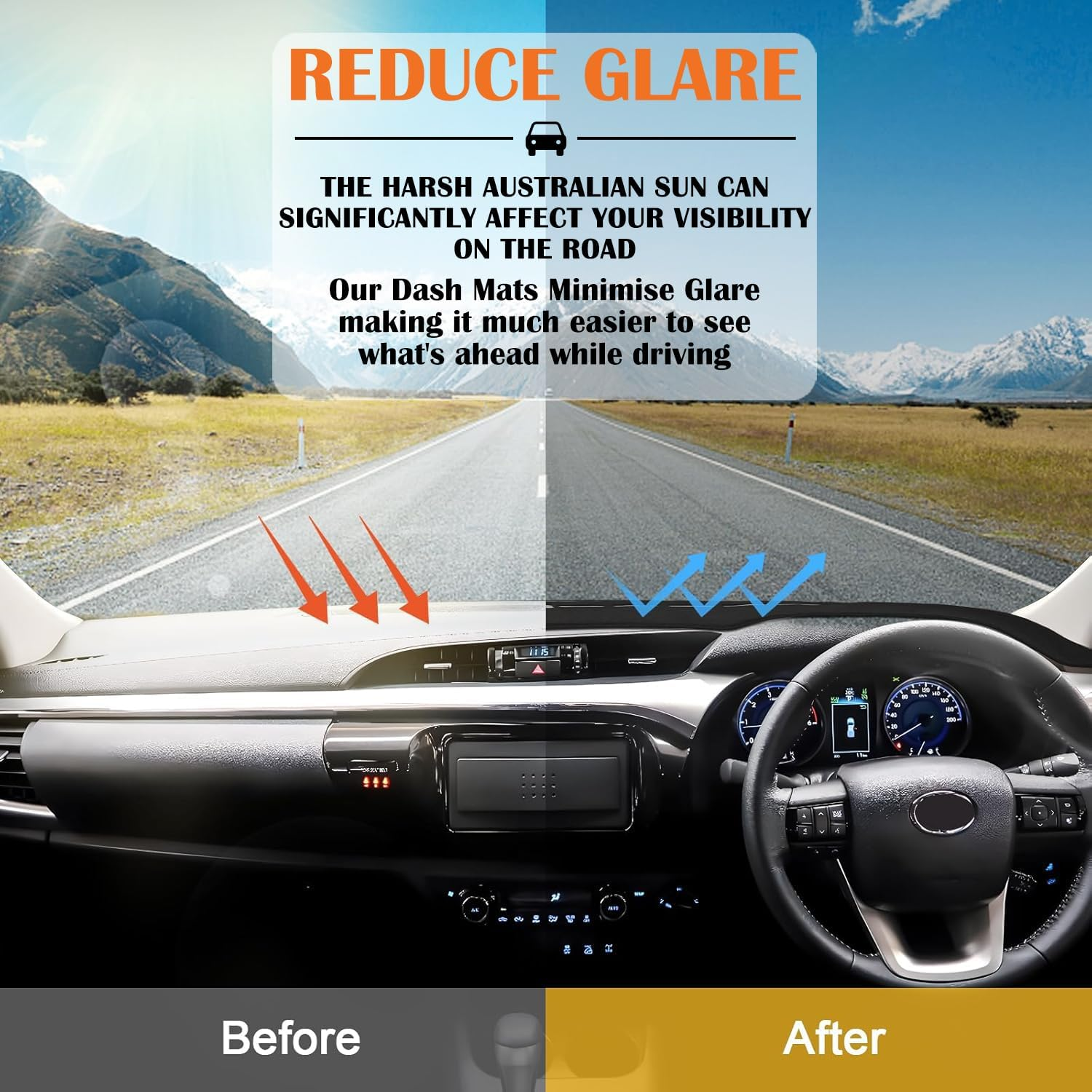 Evervenz Dash Mat for GWM Haval Haval H6 2021 2022 2023 2024 2025 Microfiber Flannel HUD Dash Cover Dashboard Cover Haval03 image number 6