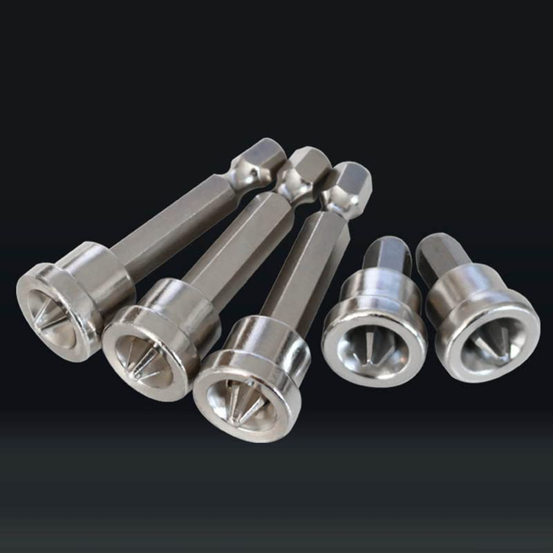 AIMALL 5PCS Magnetic Positioning Screwdriver Bits, 25Mm & 50Mm Chrome Vanadium Steel Screw Positioning Bits with Magnetic Collar for Electric Screwdrivers and Drills image number 4