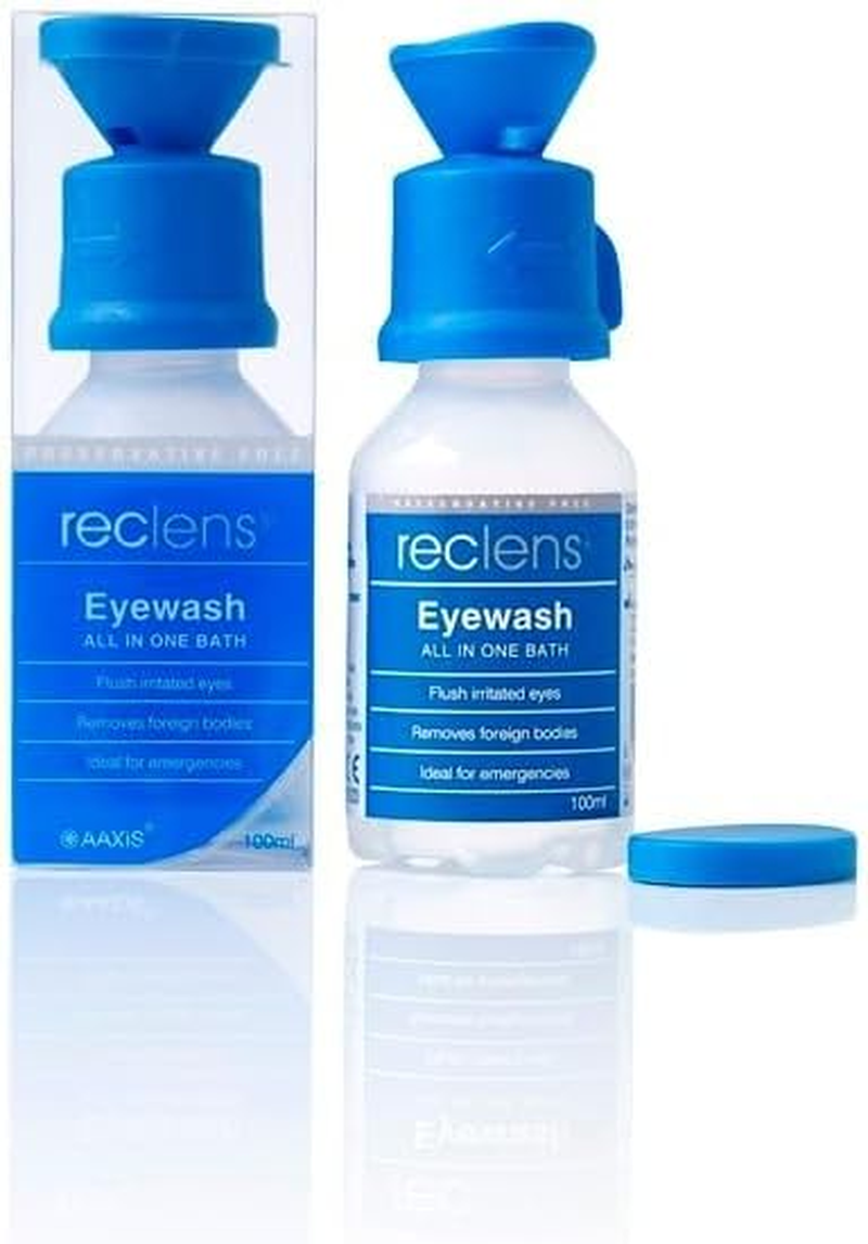 Reclens Eyewash with Eye Cup, 100 Ml image number 1