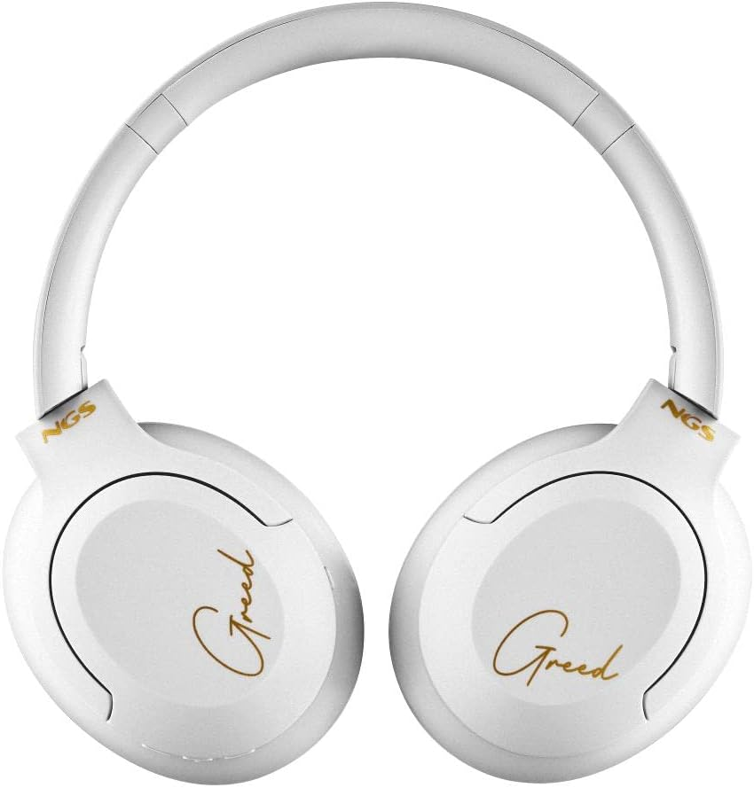NGS ARTICA Greed White Supra-Aural Wireless Headphones, Compatible with Bluetooth Technology, Lightweight and Foldable, Built-In Microphone, 40 Hours Battery Life, White - Pink image number 7