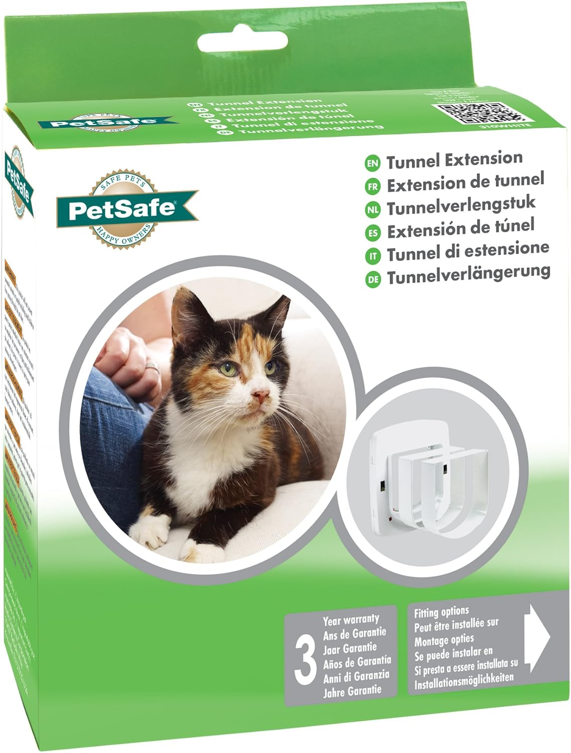 Petsafe Staywell, Deluxe Tunnel Extension, White, 47.75 Mm, Easy Fitting image number 1