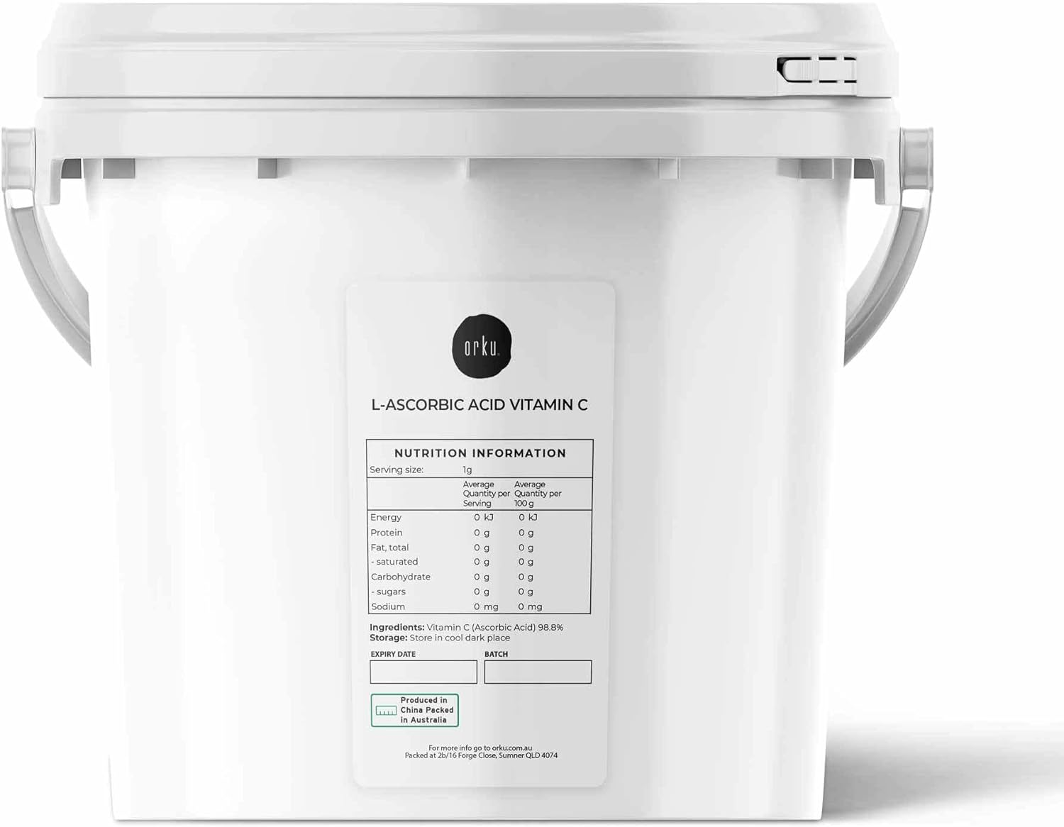 5Kg Vitamin C Powder in Tub L-Ascorbic Acid Pure Pharmaceutical Grade Supplement image number 4