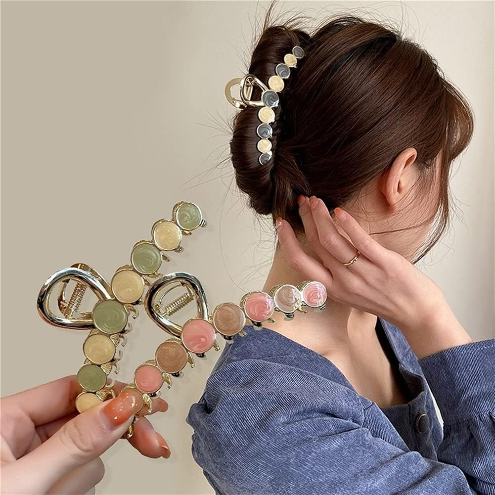 Crystal Hair Accessories,Clips Hairpins,Clip Plate,Hairpins for Women Hair Claws Flower Crab Hair Clips Women Girls Hairstyling Barrettes Headdress Accessories (Color : D) image number 1