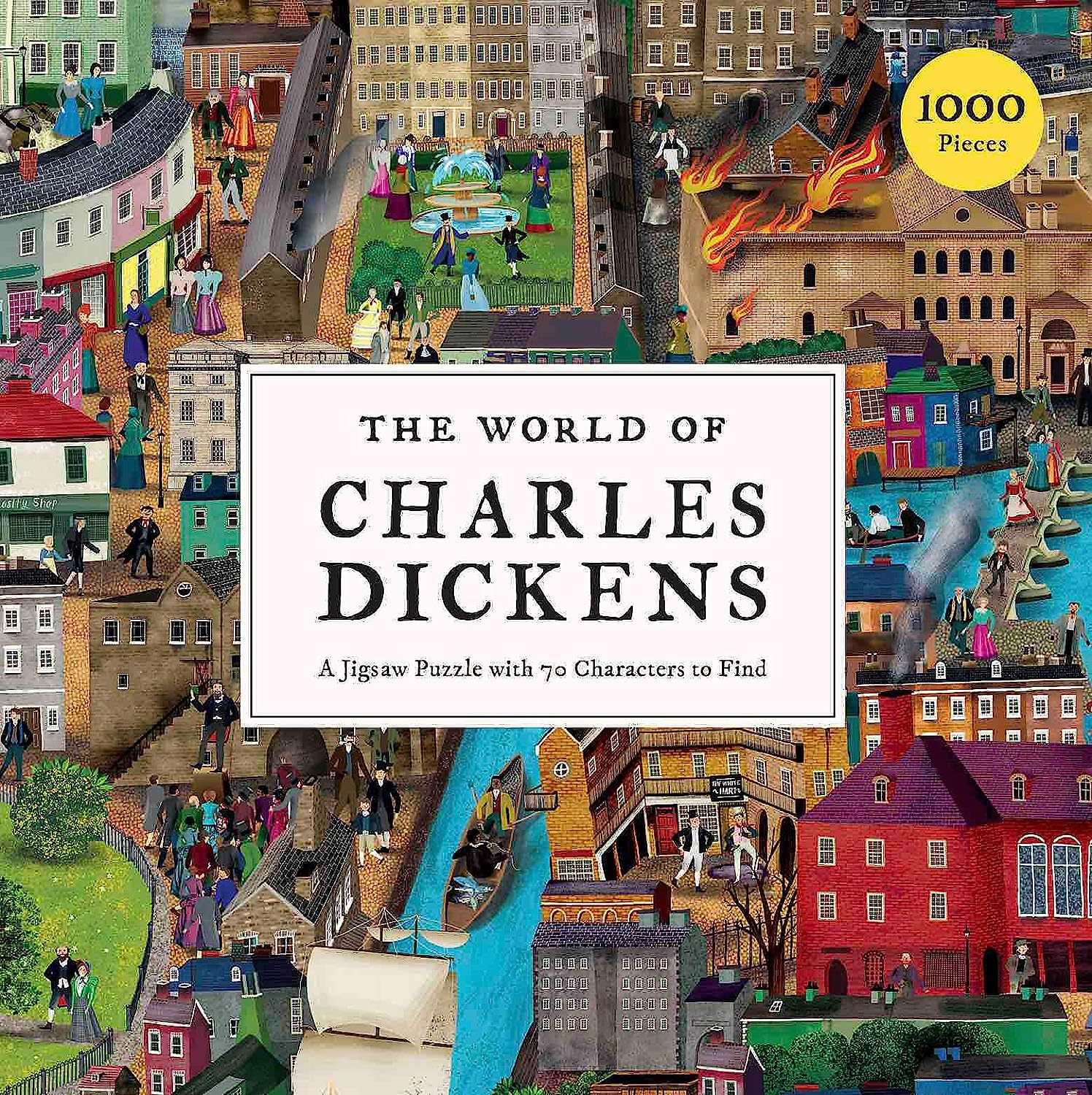 The World of Charles Dickens: 1000 Piece Puzzle: a Jigsaw Puzzle with 70 Characters to Find