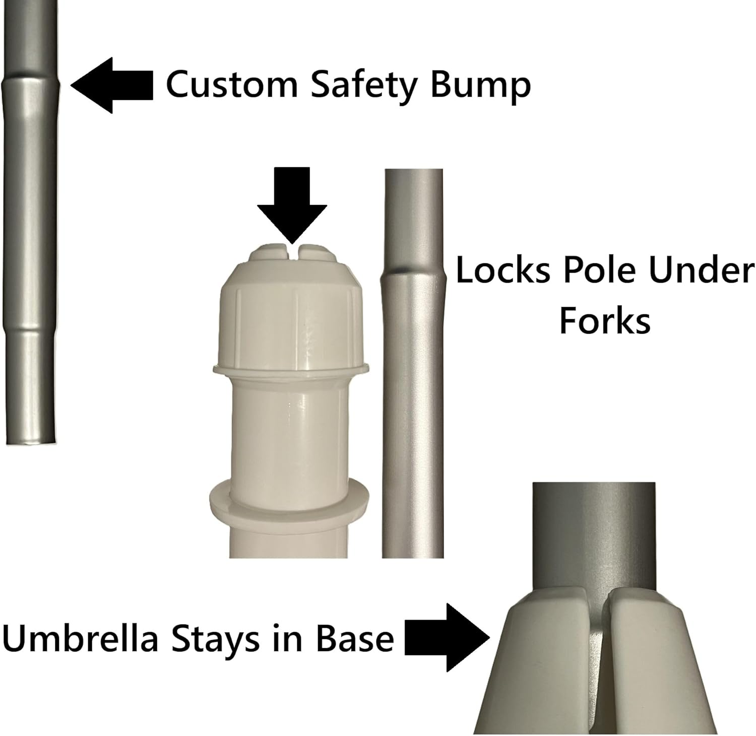 Ultra-Light 3Lb-9Oz Umbrella Shade 7Ft Diameter Table Umbrella. Only Works with Our Floating Pool Umbrella Table. FLOATING TABLE SOLD SEPARATELY! image number 2