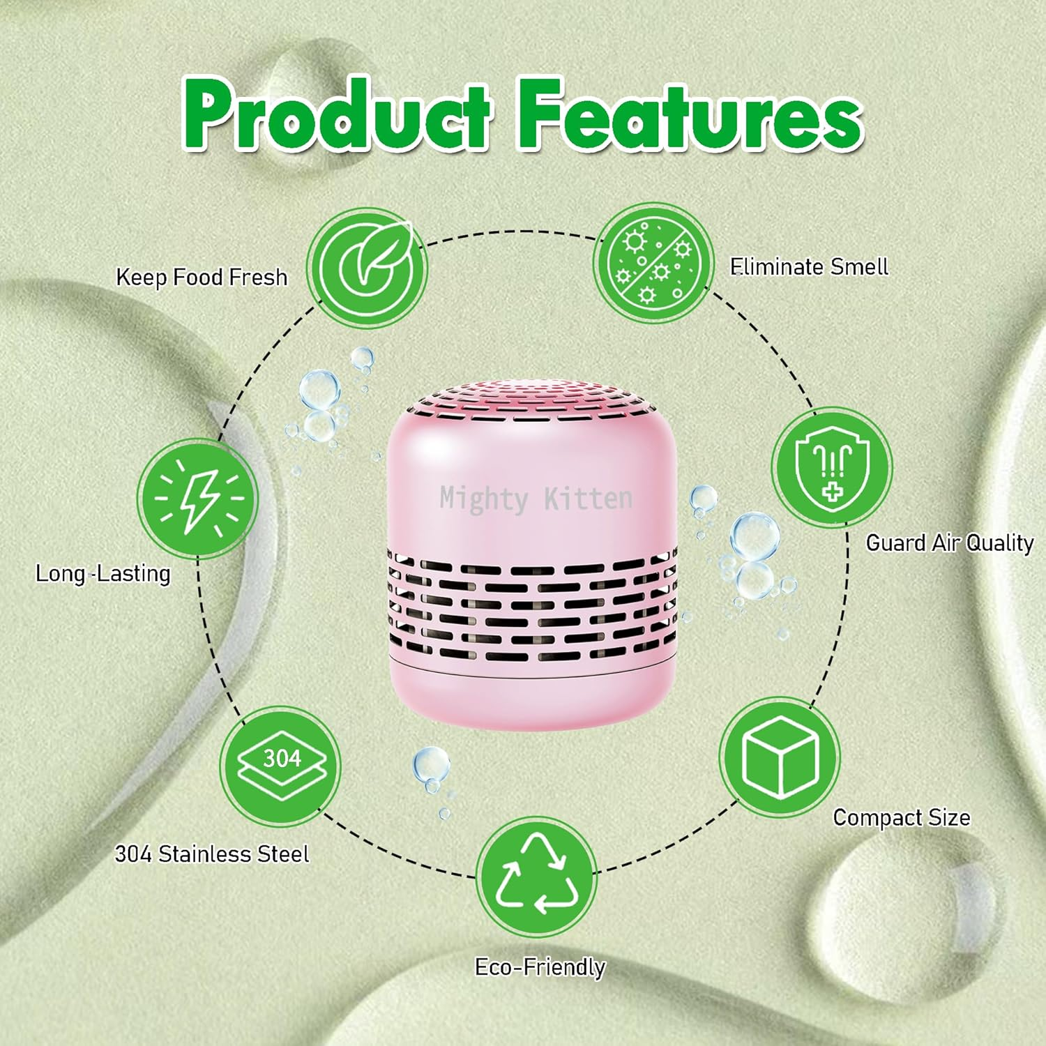 Fridge Deodorizer Last 10 Years, Refrigerator Odor Eliminator, Smell Absorber, Natural Air Fresheners for New Home image number 2