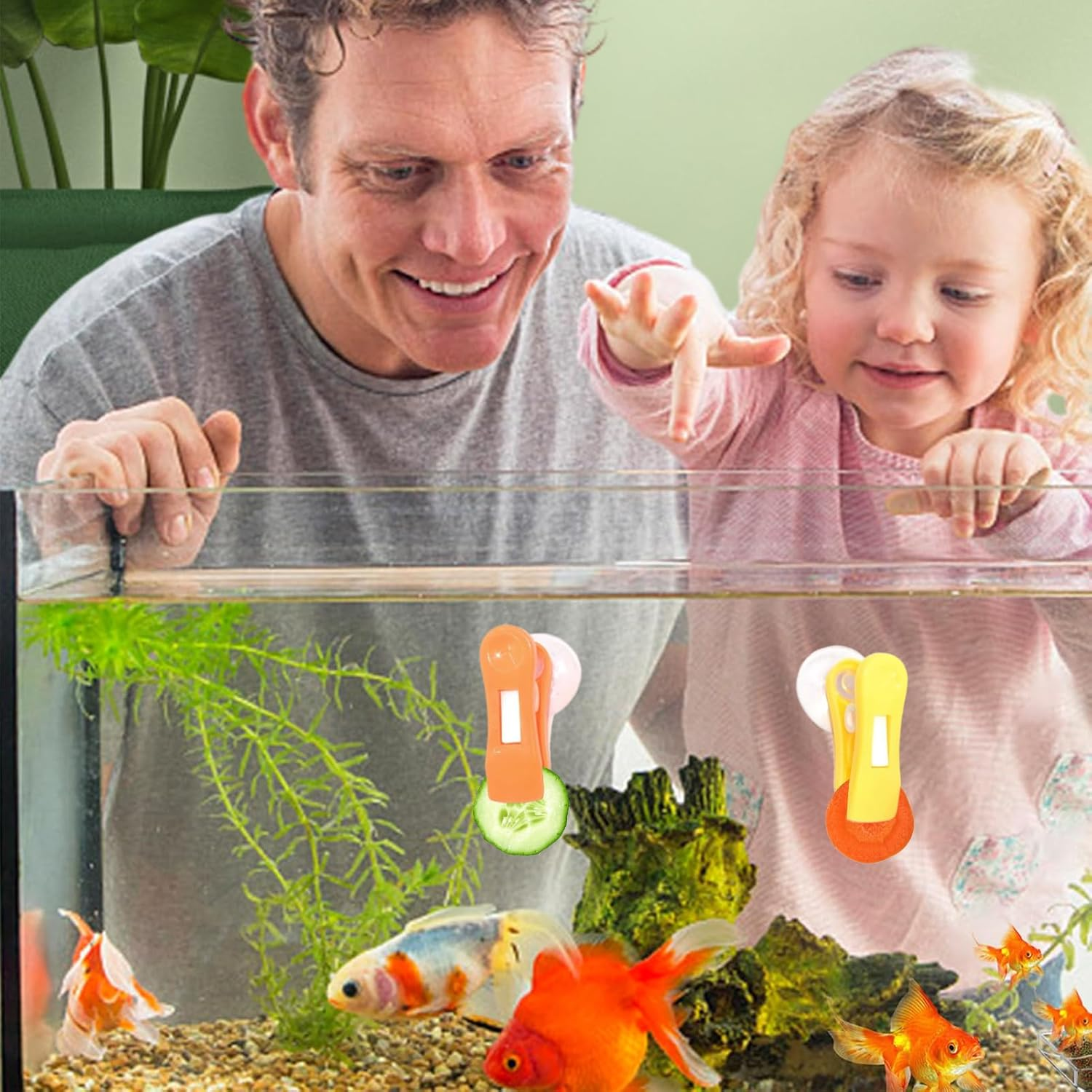 Plant Feeding Clips - Visually Attractive Environment, Water Friends Tools | Aquatic Pets with Practical Accessories for Fish Tanks, Clip Feeder by Al image number 2