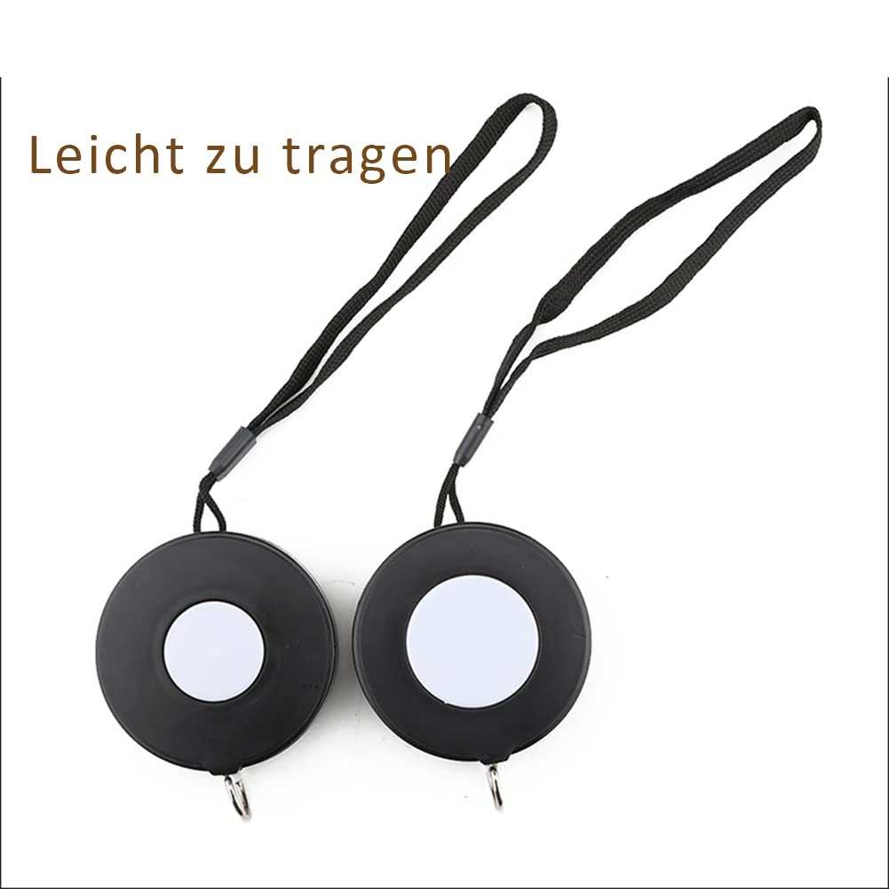 Retractable Soft Measuring Tape, 205Cm/80In Dual-Sided Tape Measure for Sewing, Tailoring Weight Loss, and Height Measurement, Black on White Scale image number 6