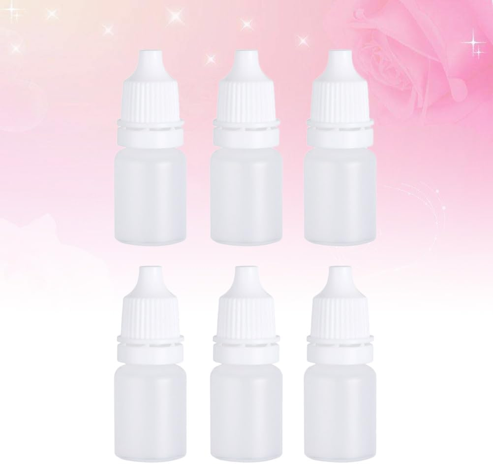 ULTECHNOVO 6Pcs Empty Plastic Squeezable Dropper Bottle 5Ml Squeezable Eye Liquid Dropper Bottles White Plastic Containers for Eyedrops and Liquid Medicine image number 6