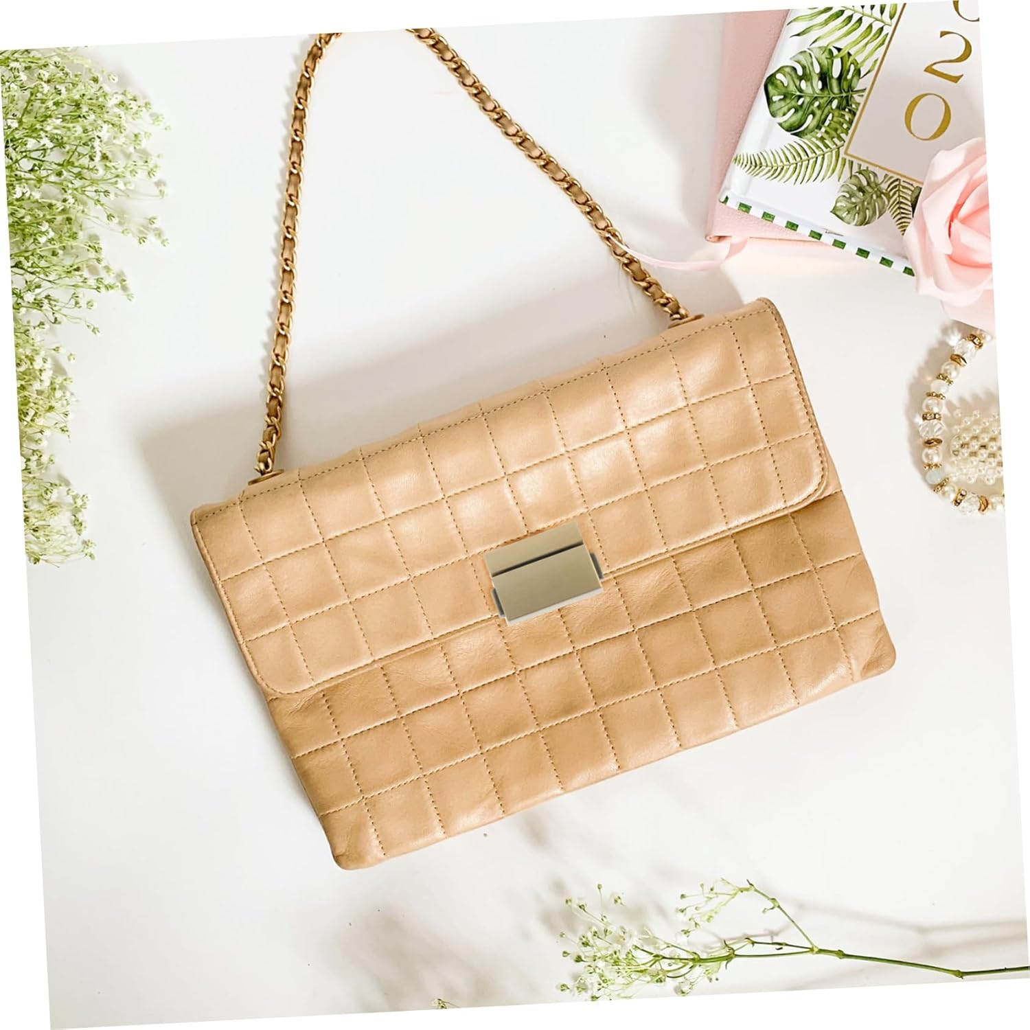 TEHAUX 20Pcs Purse Tuck Lock Clasp Lock Bag Closure Clasp Purse Closure Fastener Bag Accessory for Handbag Decorative Tuck and Small Replacements image number 7