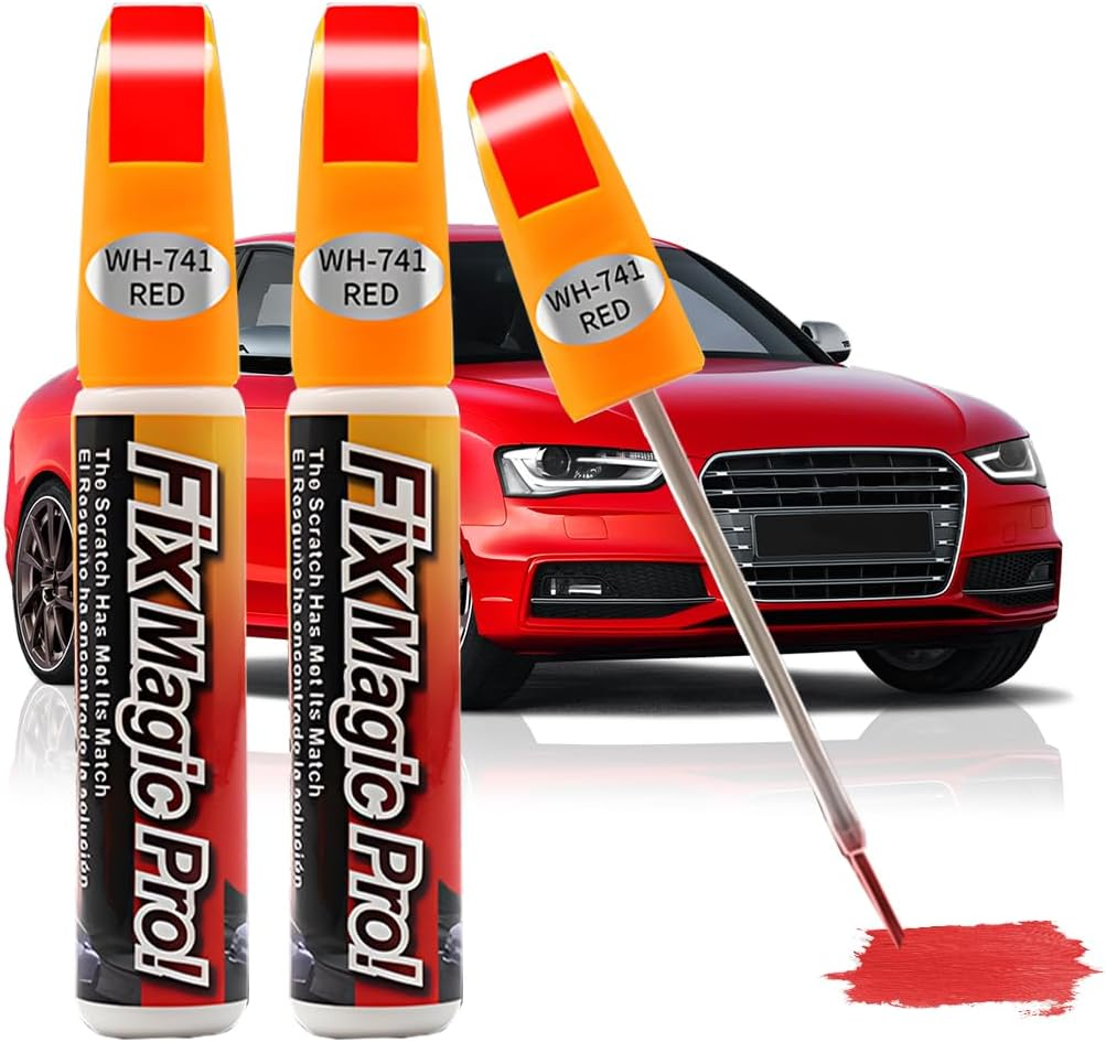 Touch up Paint for Car, Two-In-One Vehicle Fill Paint Pen, 0.4 Oz Quick and Easy Auto Minor Scratch Remover, Effective Car Repairng Gloss Accessories, Universal for SUV, Truck, Rv（Gray）