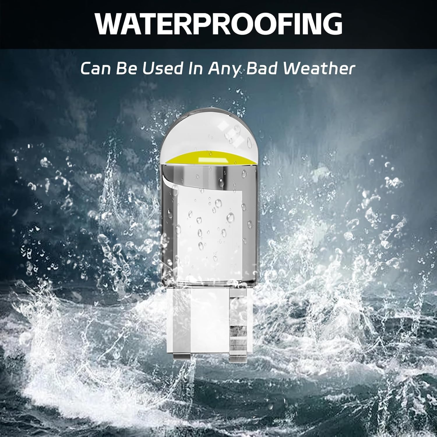 MAEZOE 10-Pack 194 LED Bulbs White, T10 Interior Led Lights Bulb for Cars, 168 2825 T10 W5W 6000K 3030 Bright Chips LED Replacement Bulb for License Plate Lights, Dome Map Light, Courtesy Light Bulbs image number 2