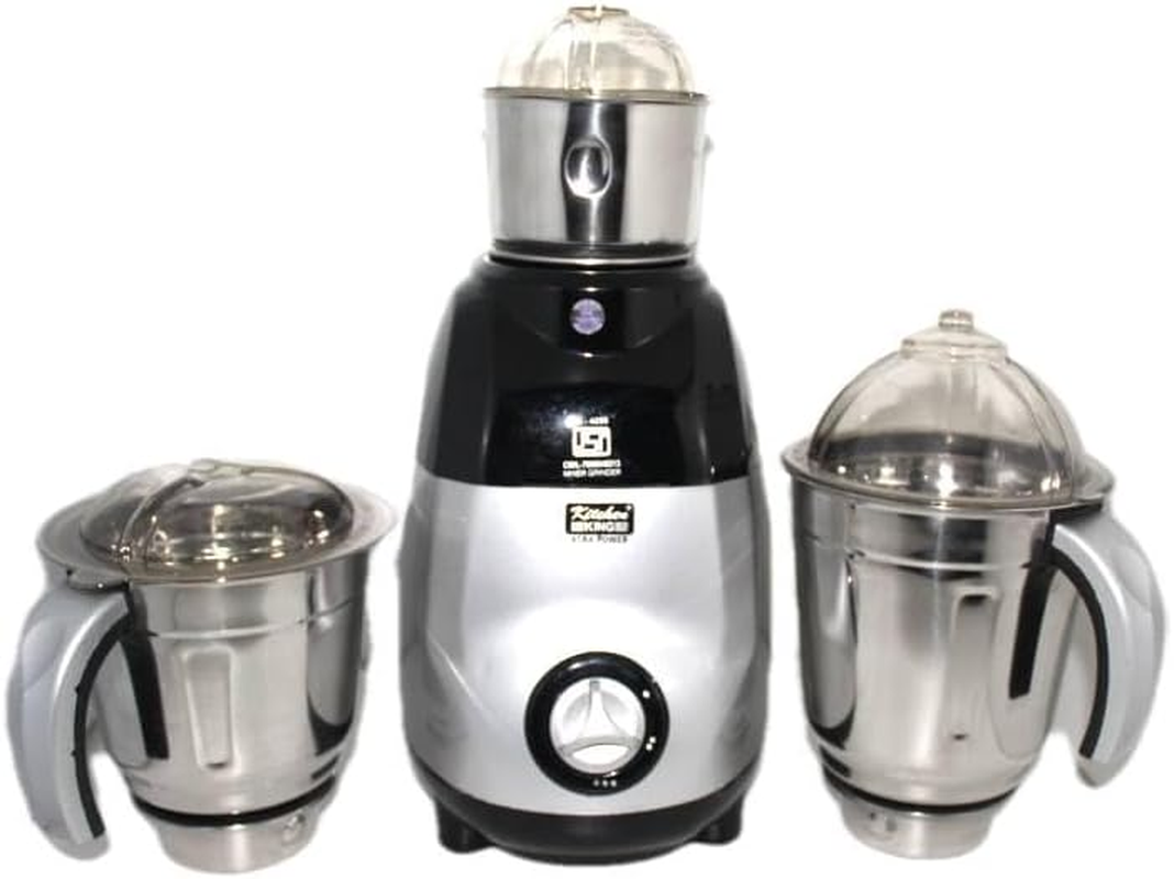 Kitchen King Indian Mixer Grinder 750 WT 3 Stainless Steel Jar 1 Year Motor Warranty (Sliver) image number 2