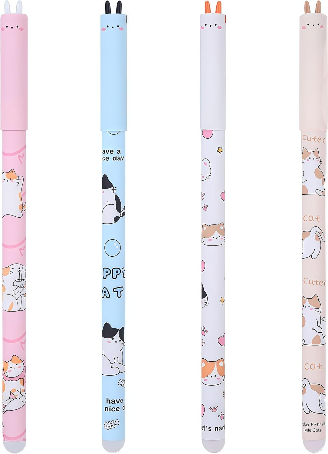 Vorirydian 4 Erasable Pen - Erasable Gel Pen, 0.5 Mm Tip Diameter, Blue Ink Design, Does Not Ruin the Paper, Thermosensitive Ink, Smooth Writing (Pink)