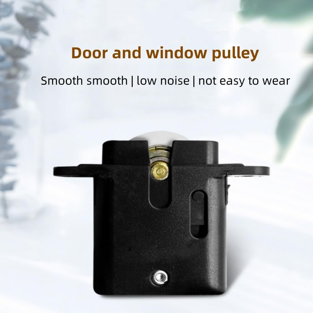 Drawer Rollers Nylon Cabinet Drawer Pulley Replacement Wheels Bearing Drawer Positioning Roller Slide Guides with Nuts for Furniture Parts Cupboard Wardrobe Pack of 6 image number 5