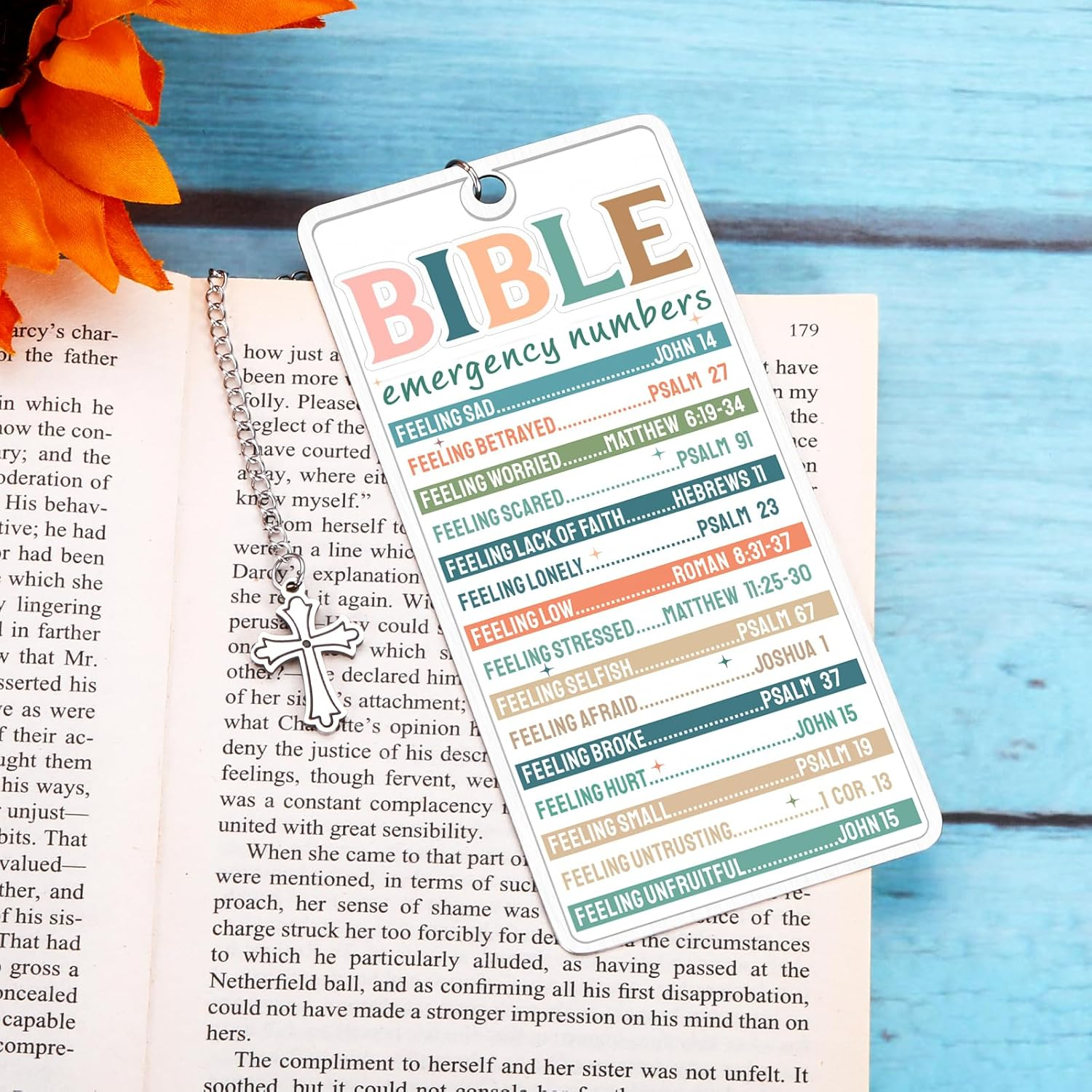 Bible Bookmark Bible Accessories Stuff Baptism Gift for Girls Confirmation Gifts for Teen Girls Boys Christian Decor Bible Study Supplies Faith Based Gifts for Women Bible Essentials image number 5